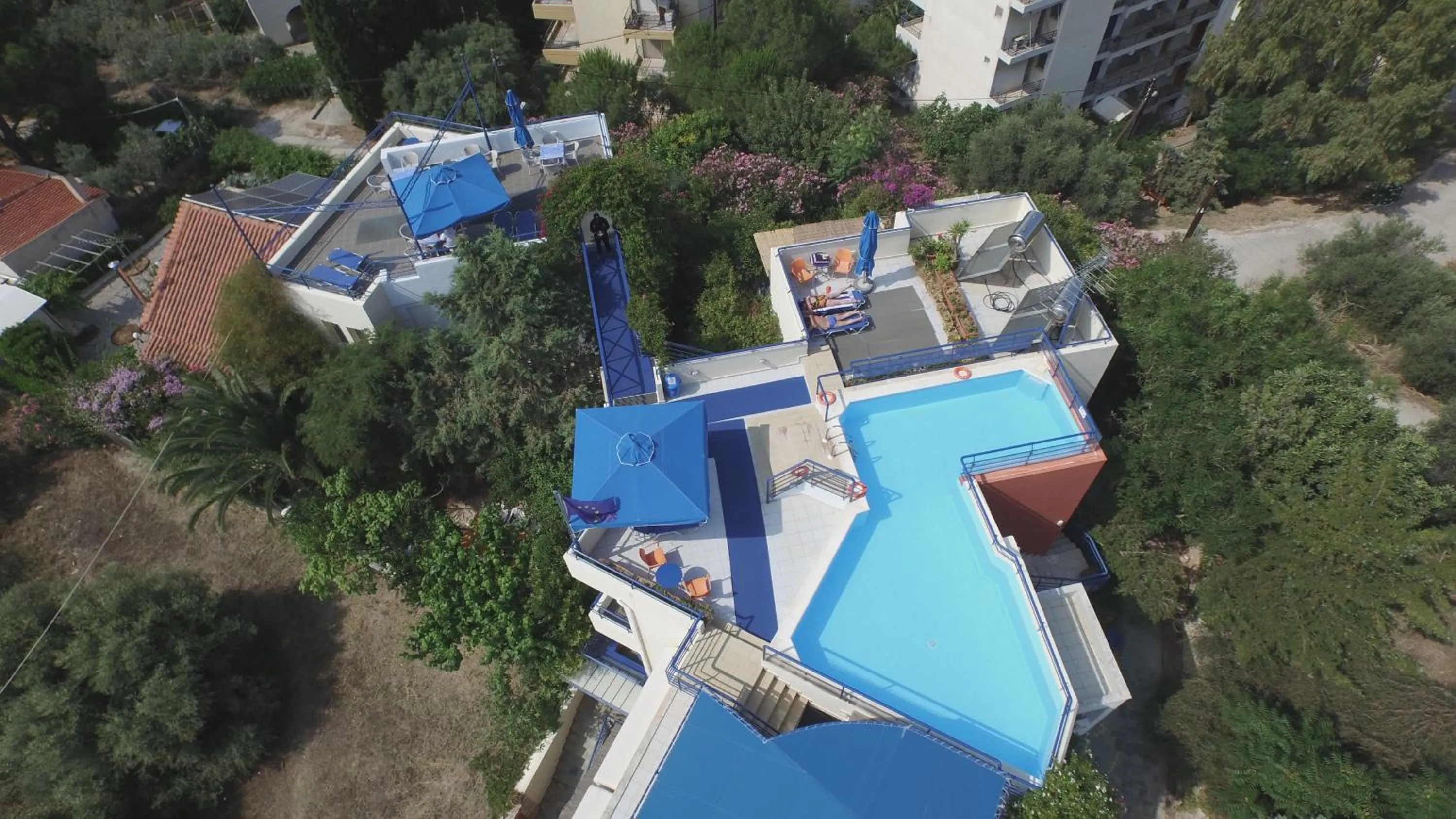 Bird's eye view in Heliotopos Apartments