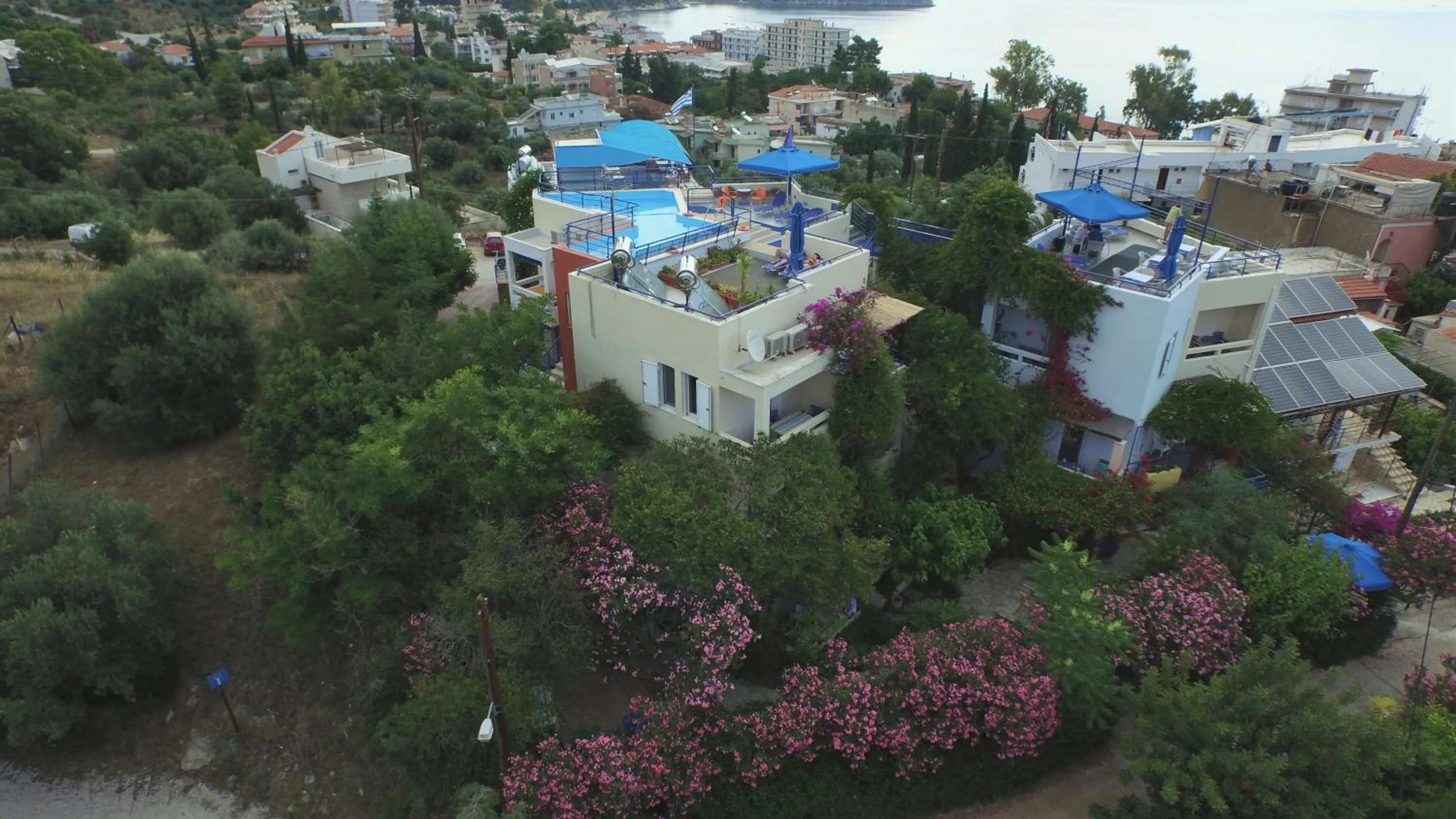 Bird's eye view in Heliotopos Apartments