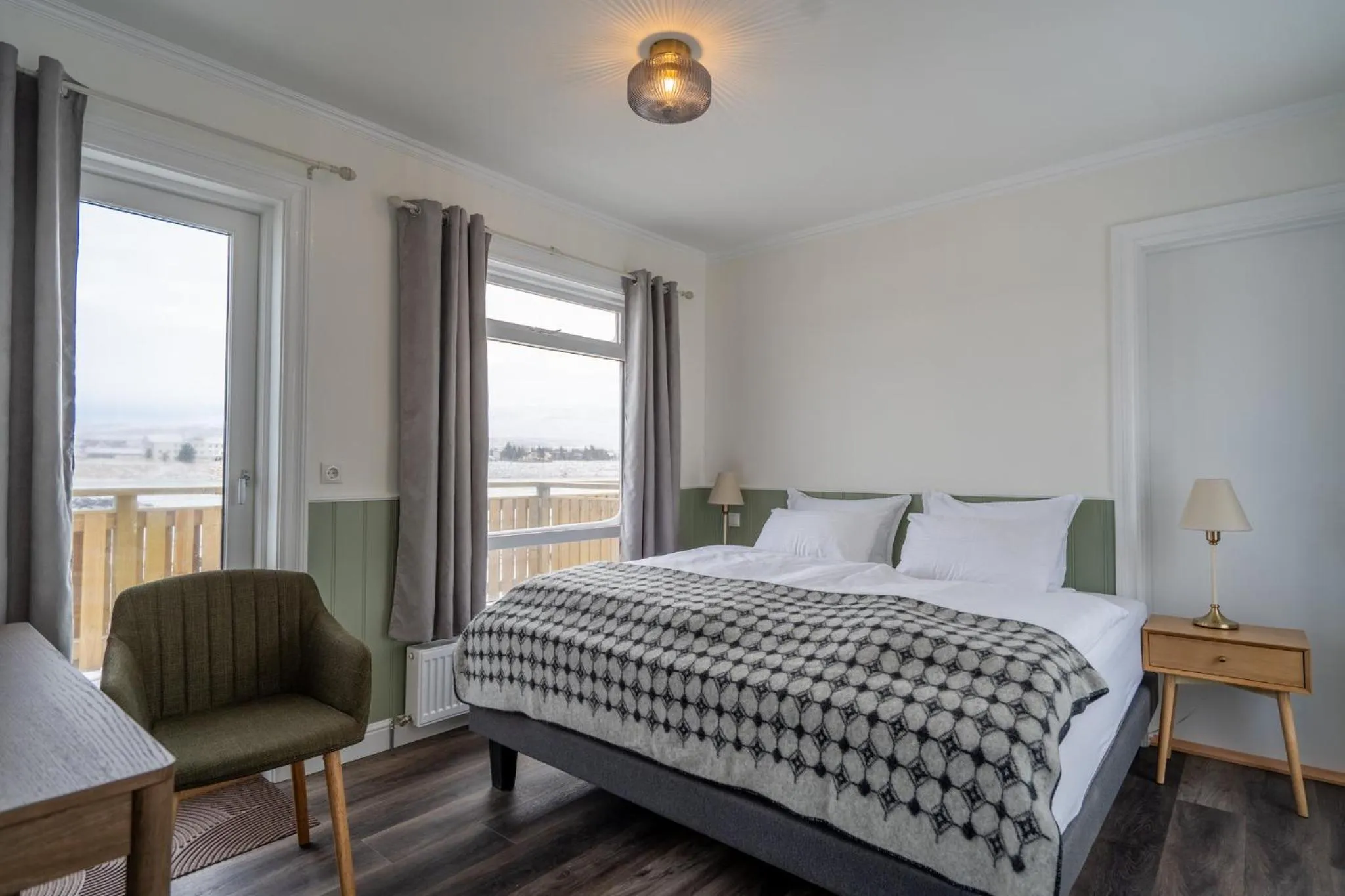 Bedroom, Bed in Hótel Blönduós