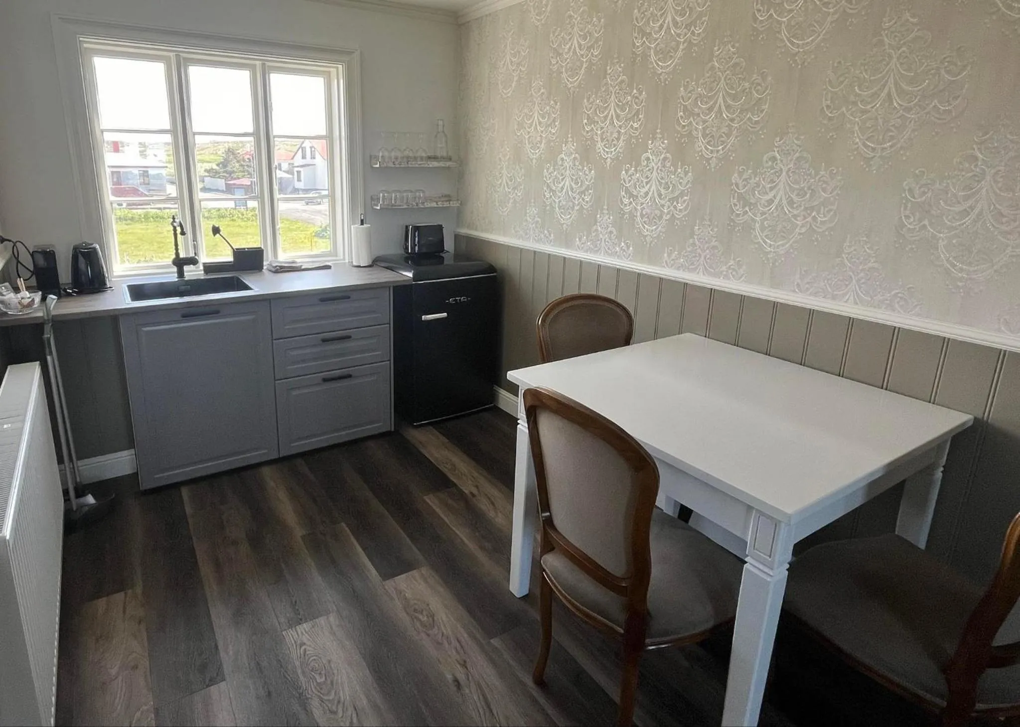 Kitchen or kitchenette in Hótel Blönduós