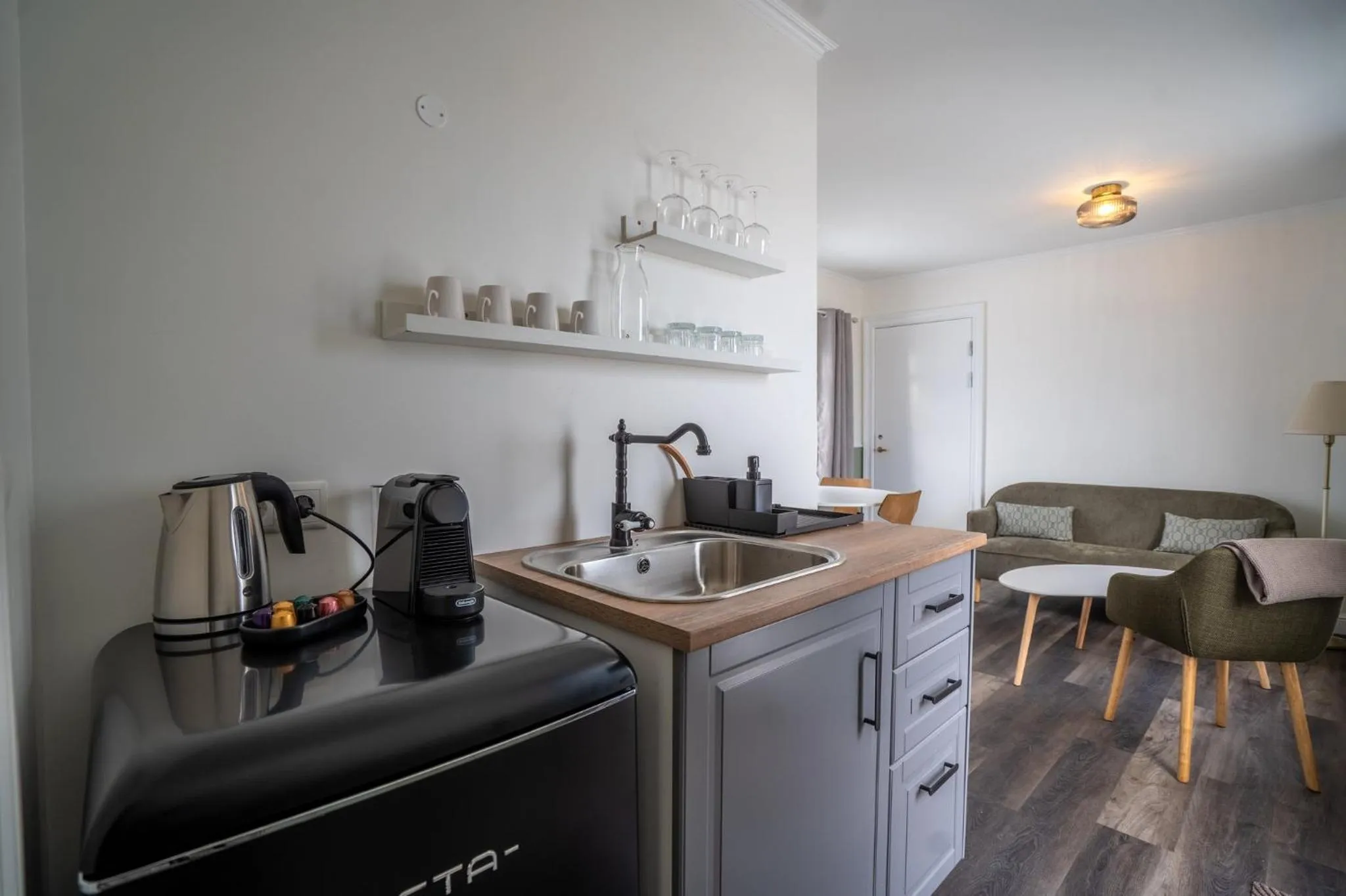 Kitchen or kitchenette in Hótel Blönduós