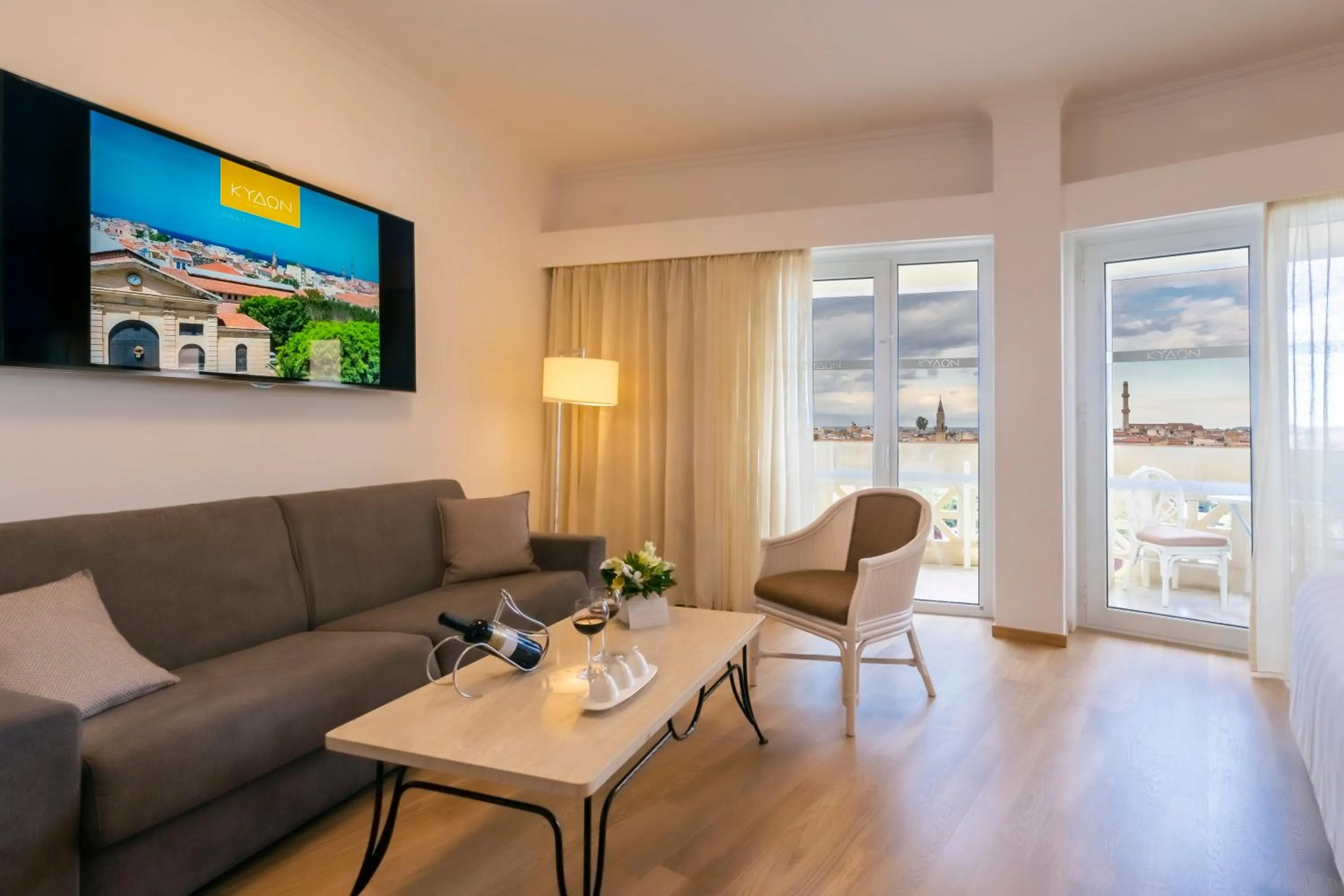 TV and multimedia in Kydon The Heart City Hotel