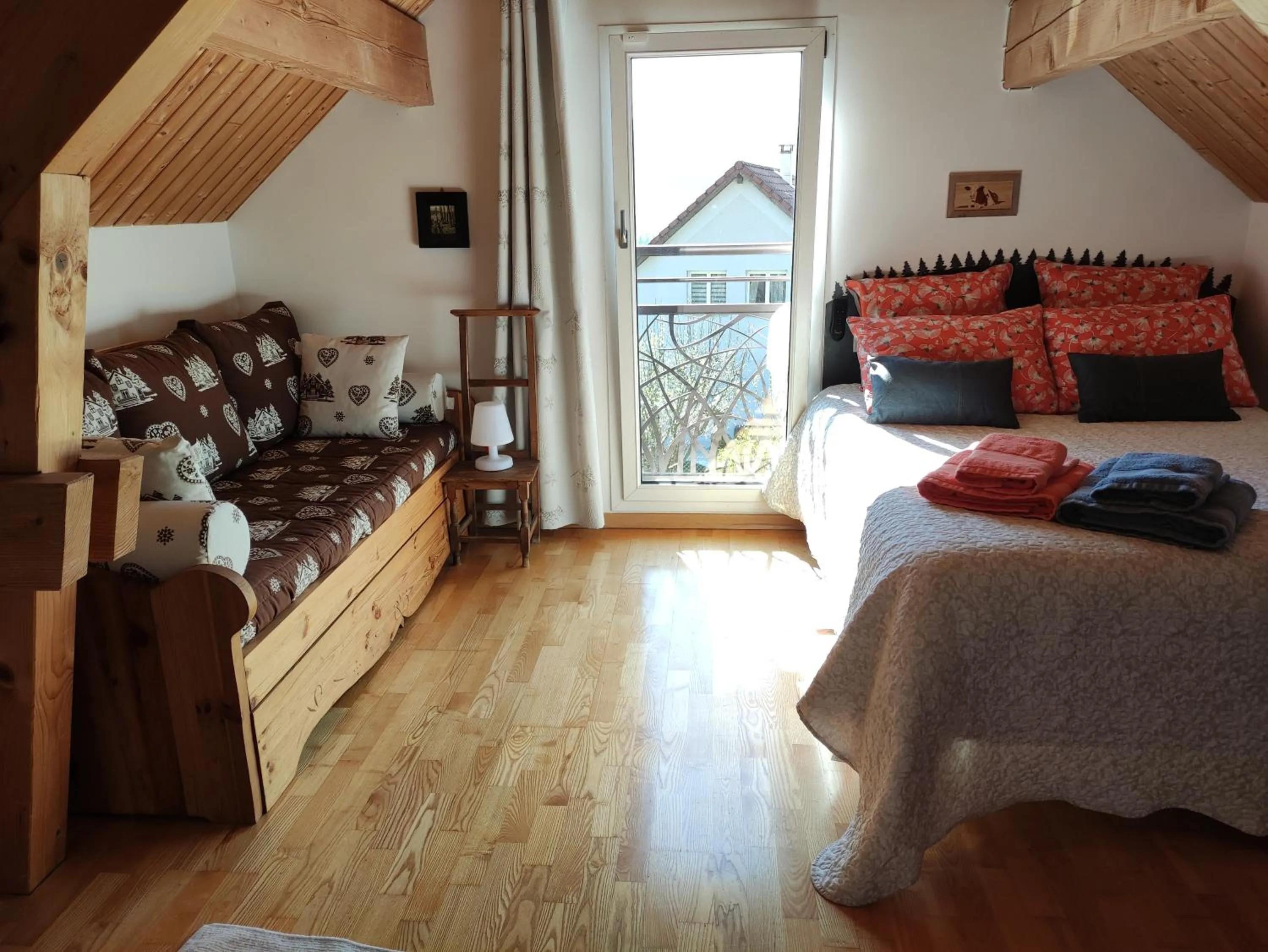Photo of the whole room, Bed in Chambres d'hôtes Au Doubs Murmure