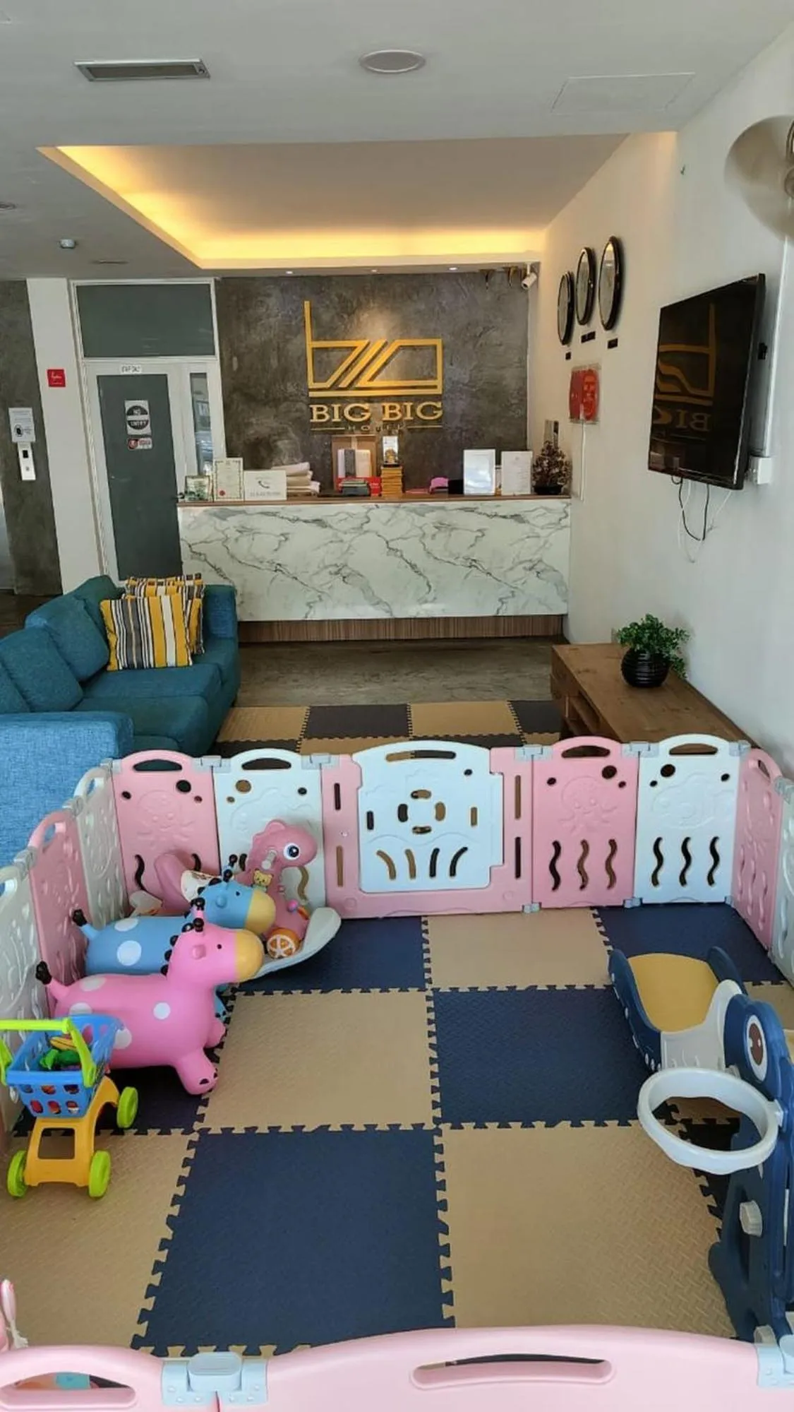 Children play ground in Big Big Hotel