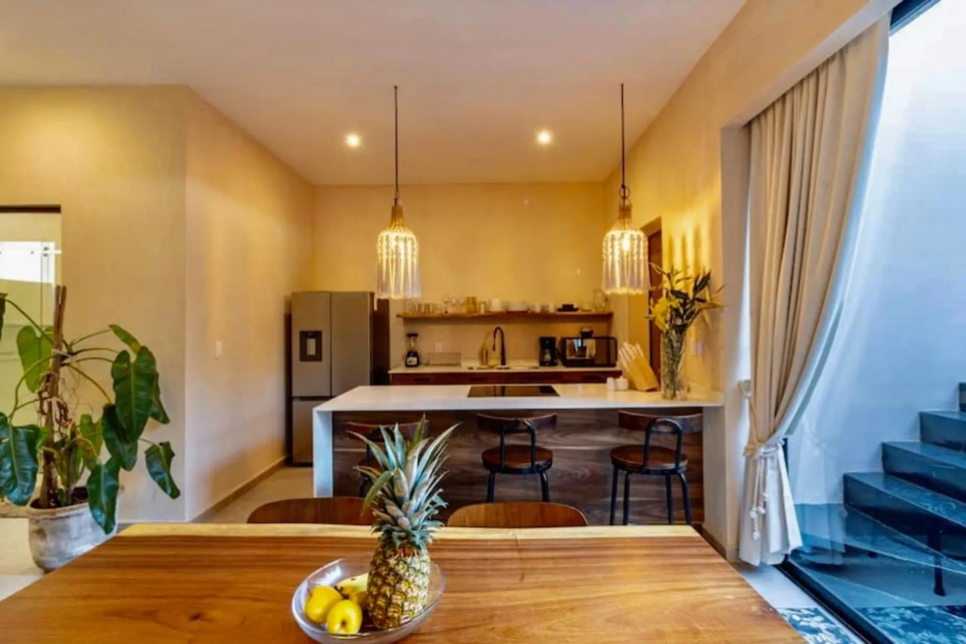 Kitchen or kitchenette in Apartamento Moderno en Tulum Quintana Roo México