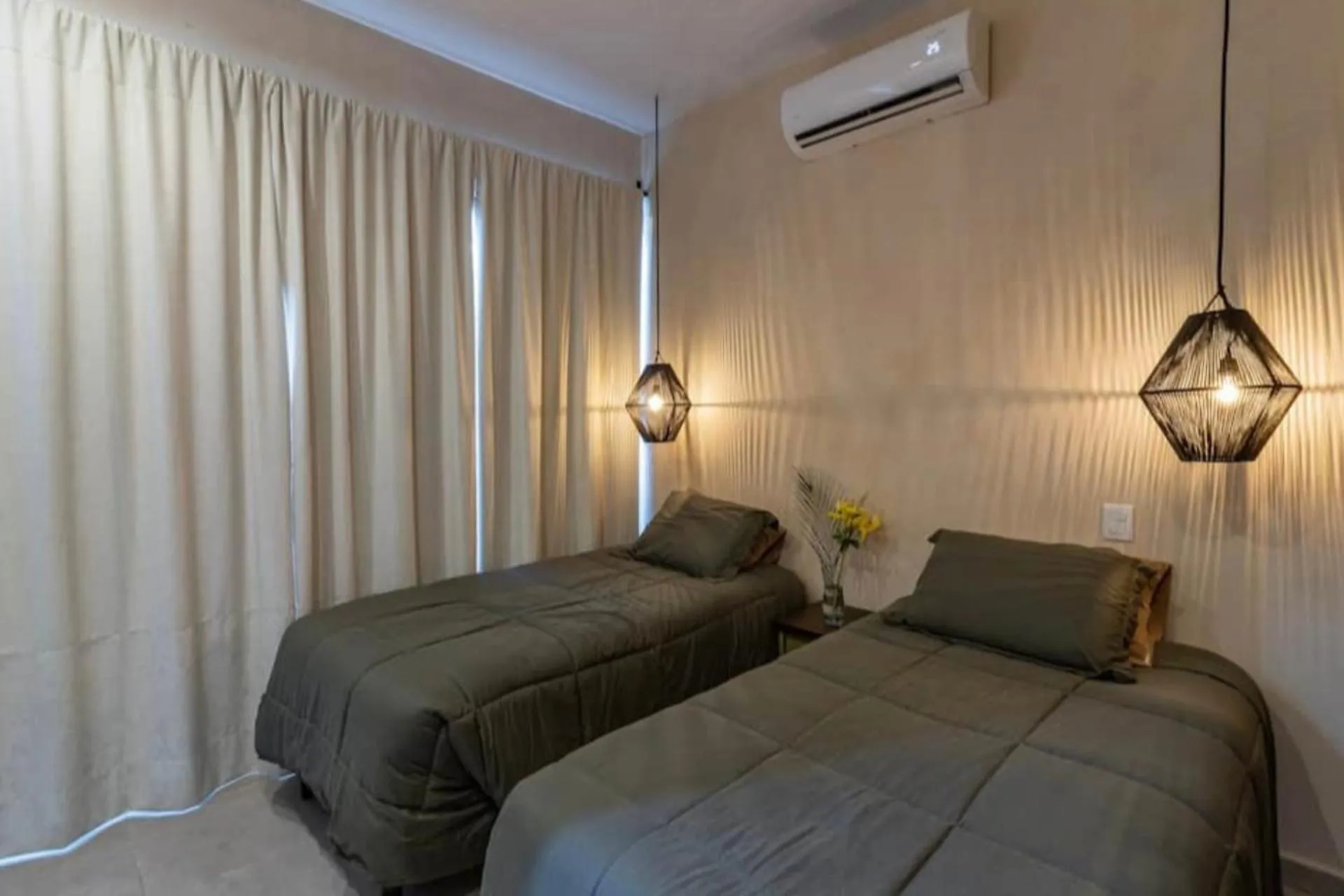 Bed in Apartamento Moderno en Tulum Quintana Roo México