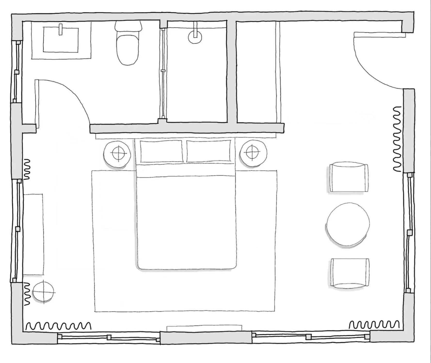Floor plan in Silver Sands Motel & Beach Bungalows