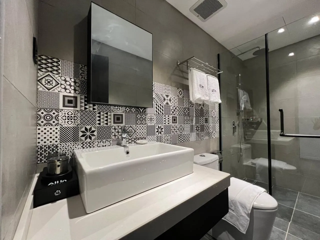 Bathroom in ALL IN HOTEL