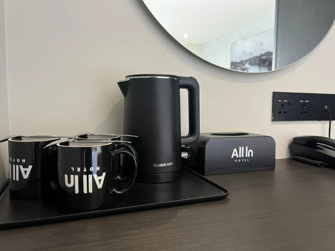 Kitchen or kitchenette in ALL IN HOTEL