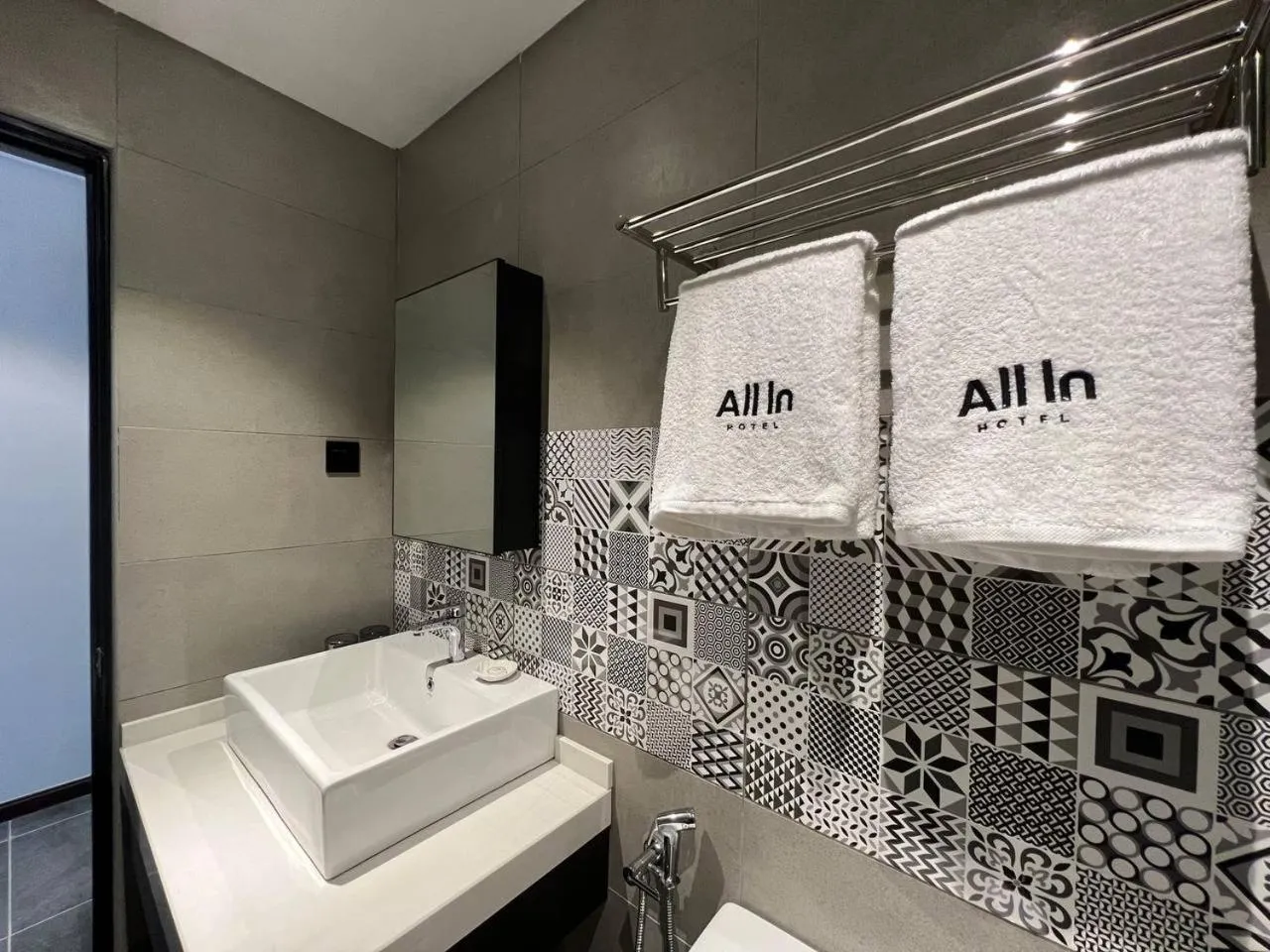 Bathroom in ALL IN HOTEL