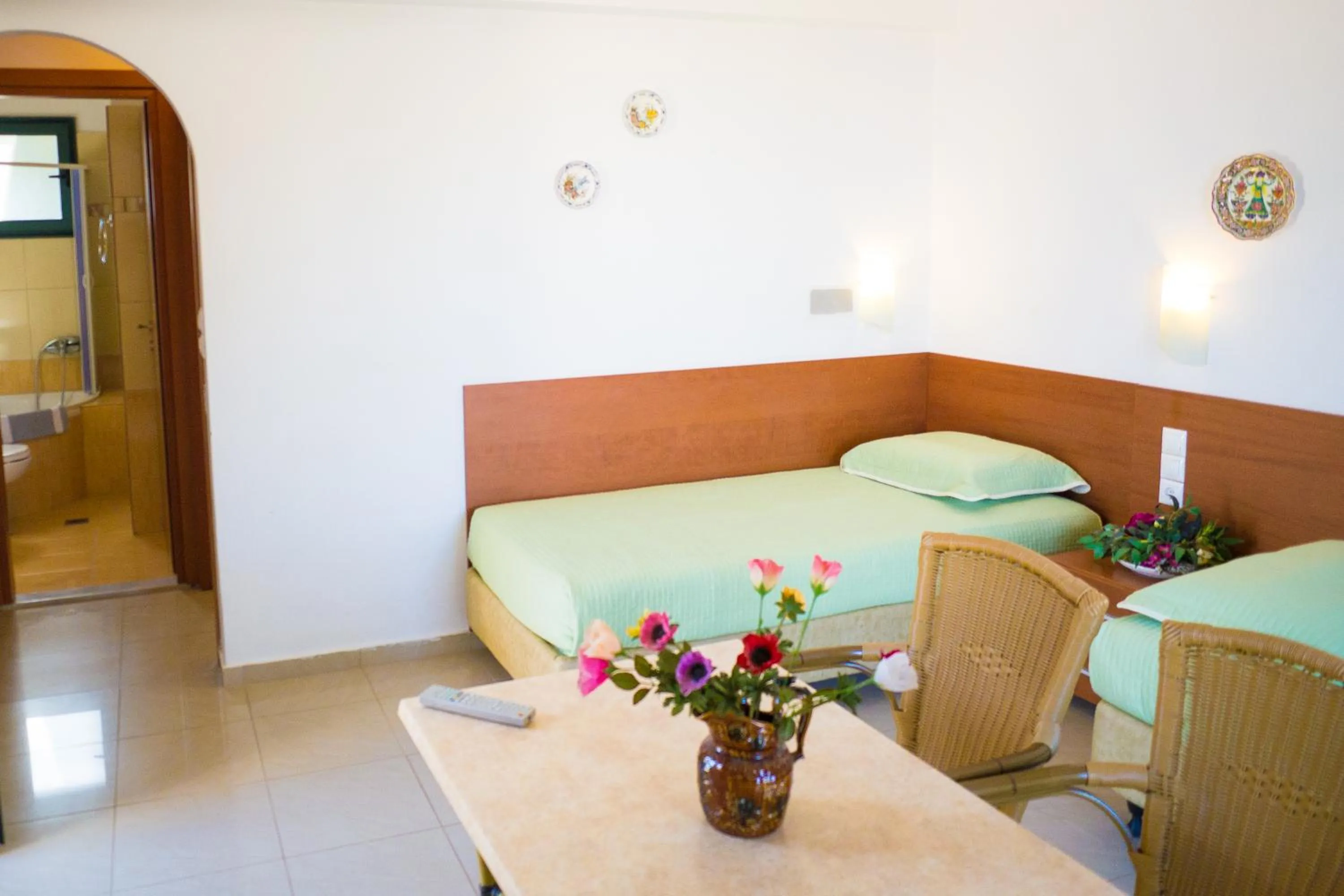 Seating area in Mariamare apts