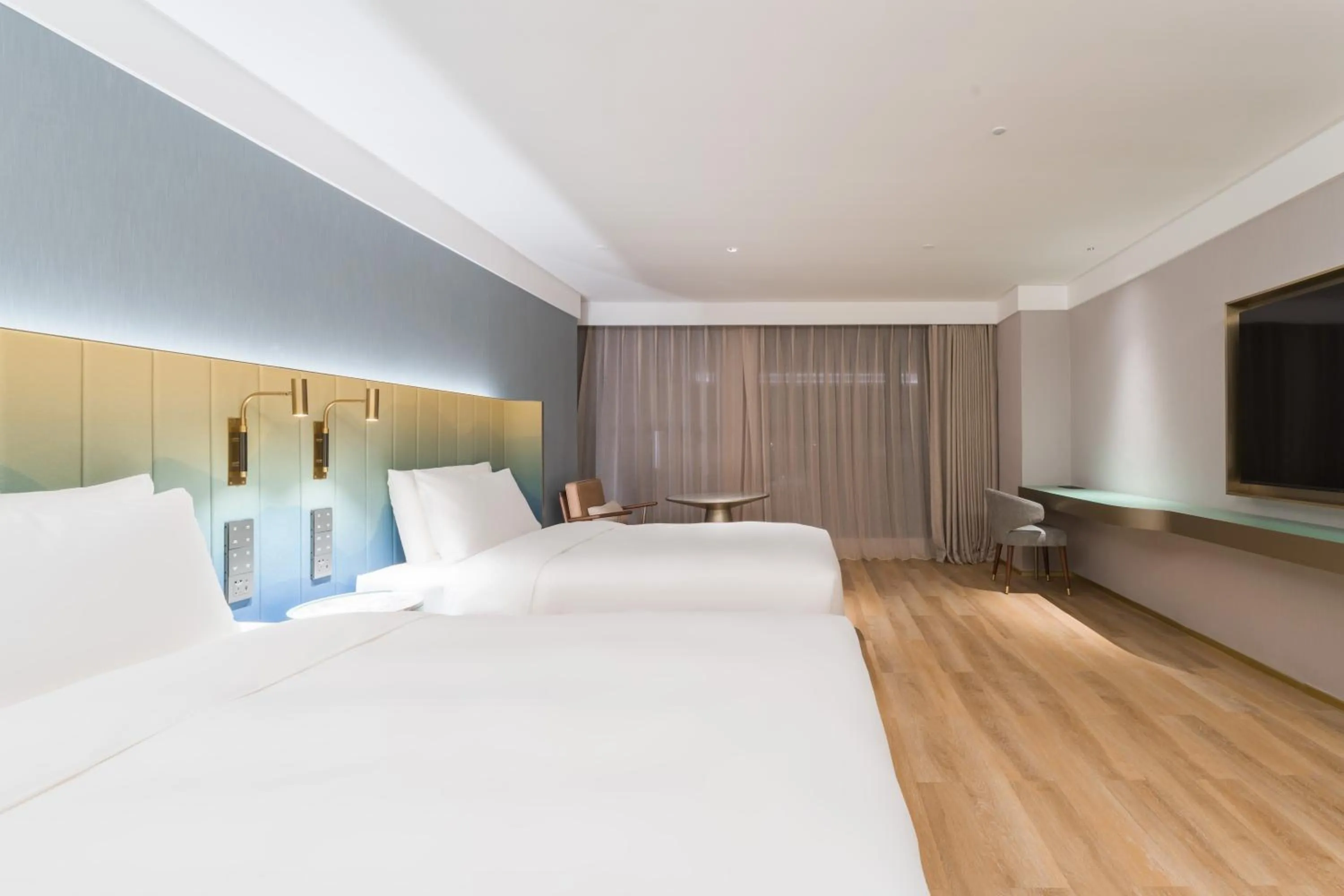 Bed in Manxin Hotel Guangzhou Baiyun Airport Branch