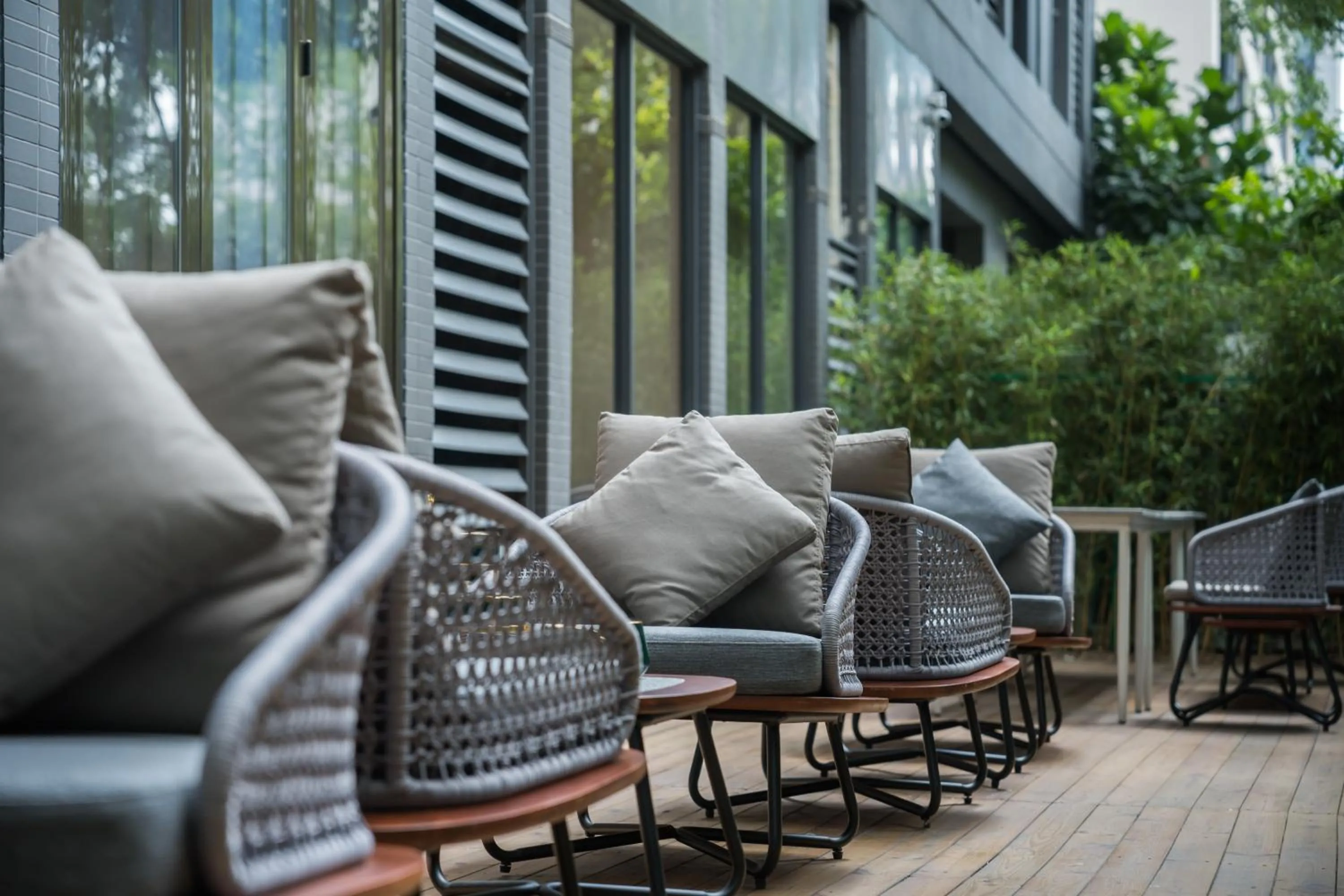 Seating area in Manxin Hotel Guangzhou Baiyun Airport Branch