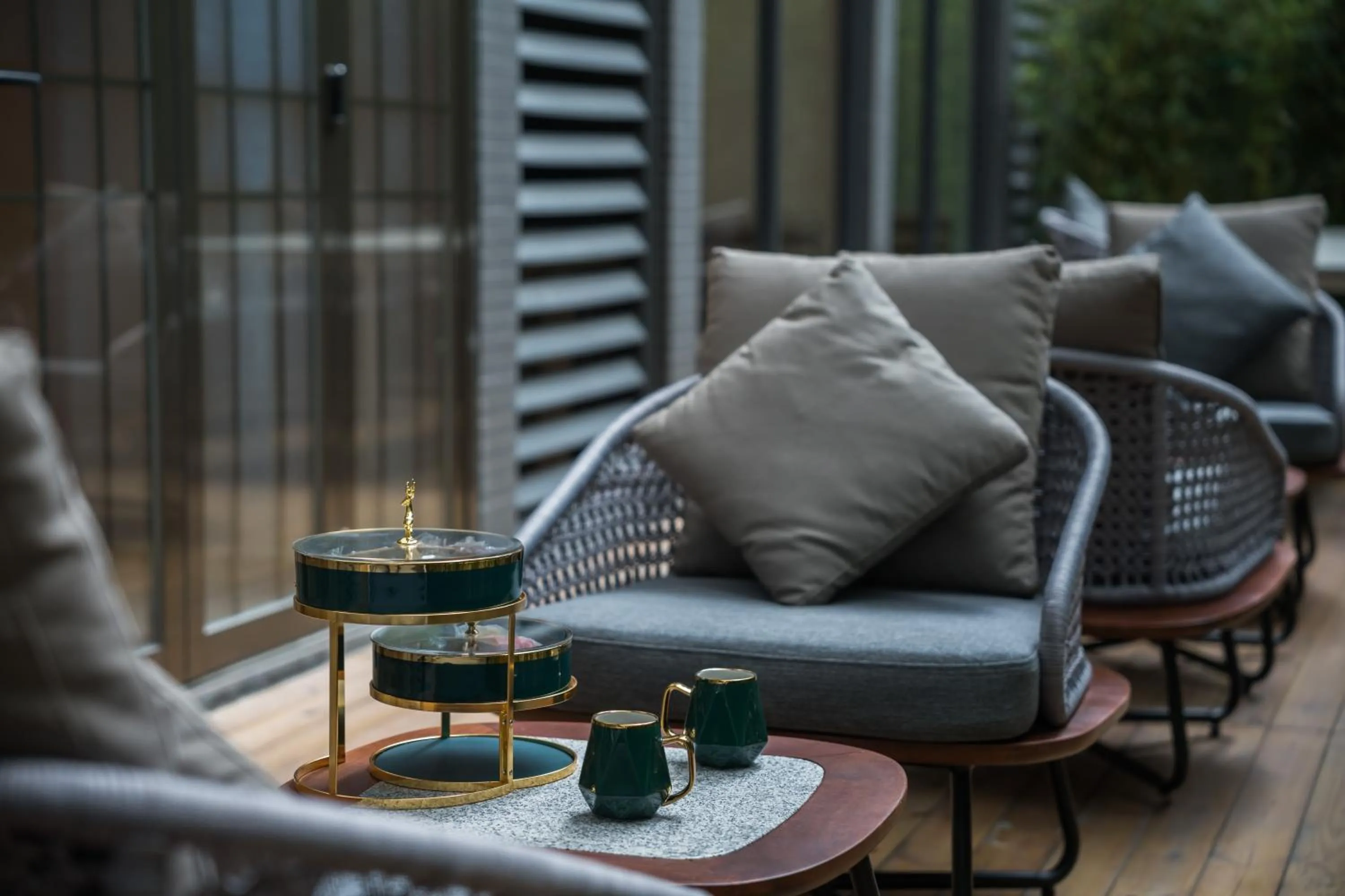 Seating area in Manxin Hotel Guangzhou Baiyun Airport Branch