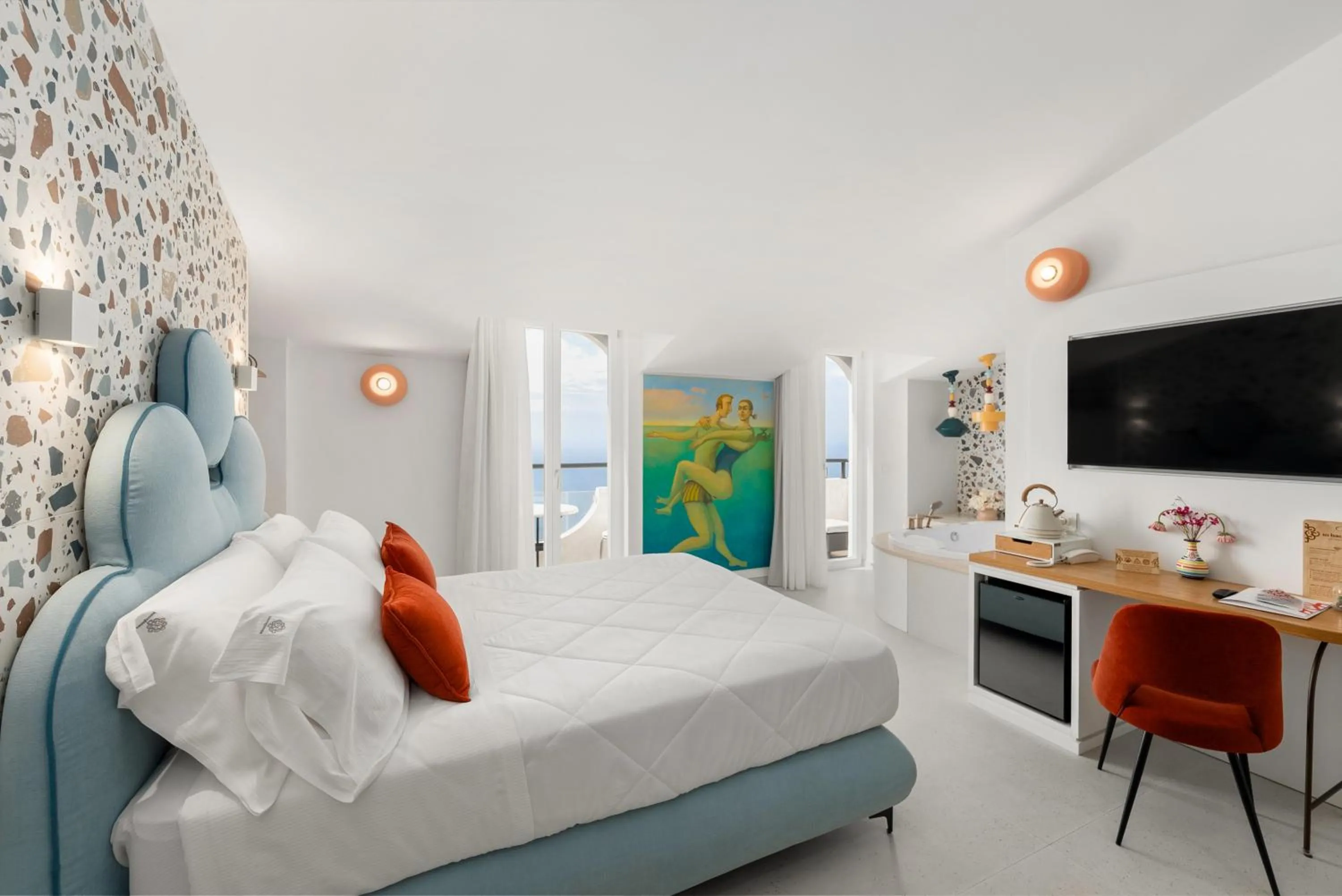 Bed in Albergo Dipinto BaccoFurore