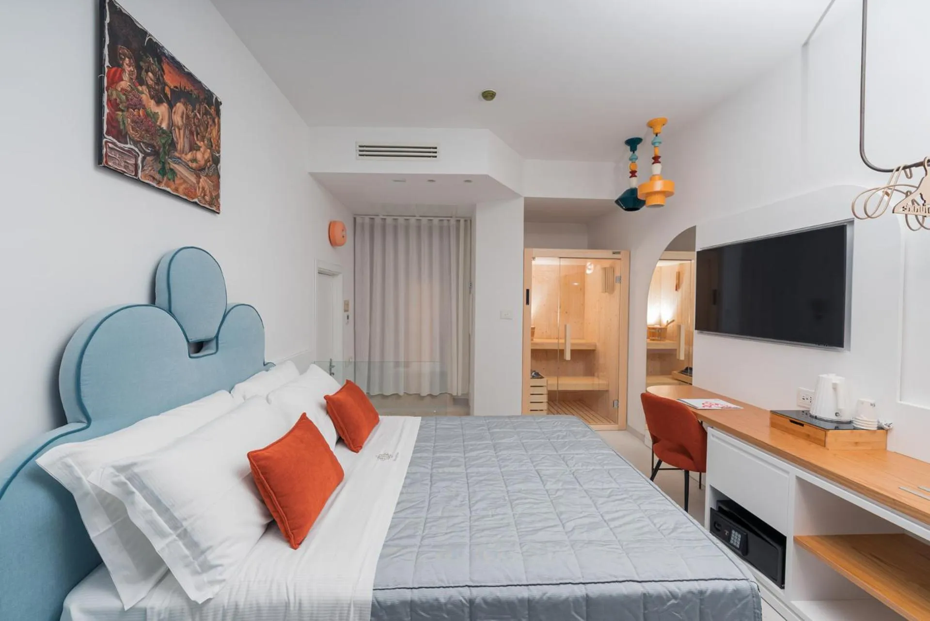 Bed in Albergo Dipinto BaccoFurore