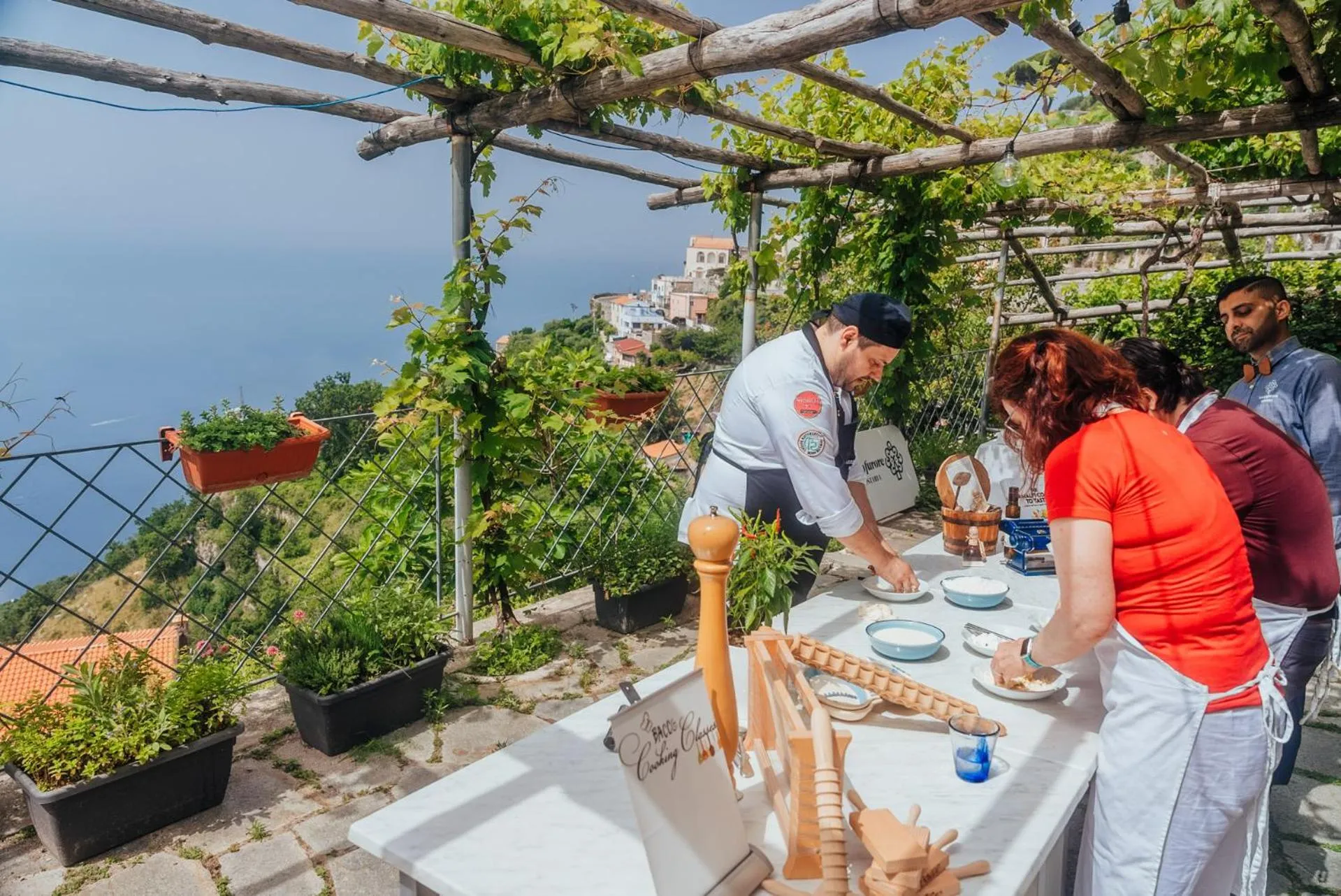 People in Albergo Dipinto BaccoFurore
