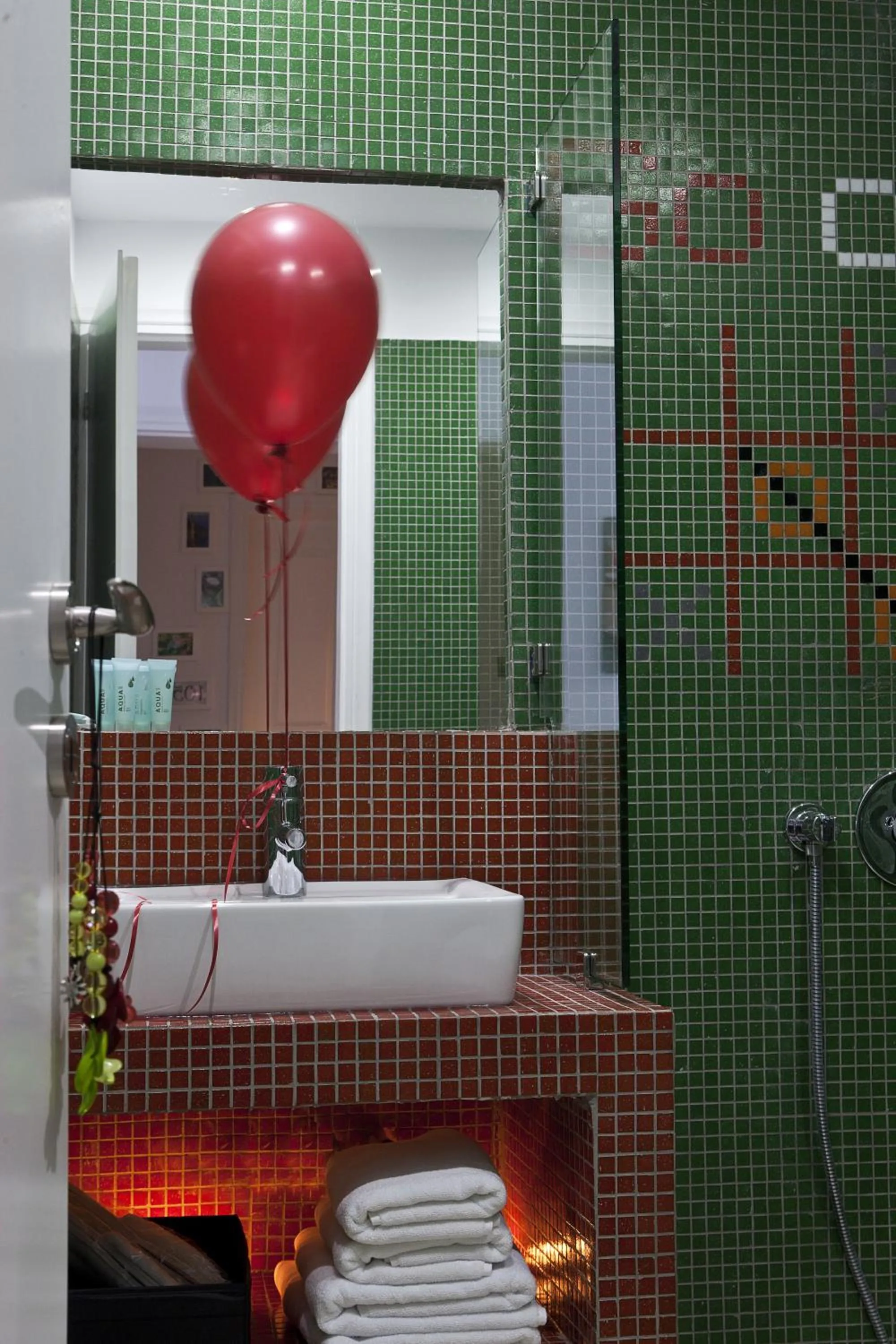 Bathroom in Acqua Vatos Santorini Hotel