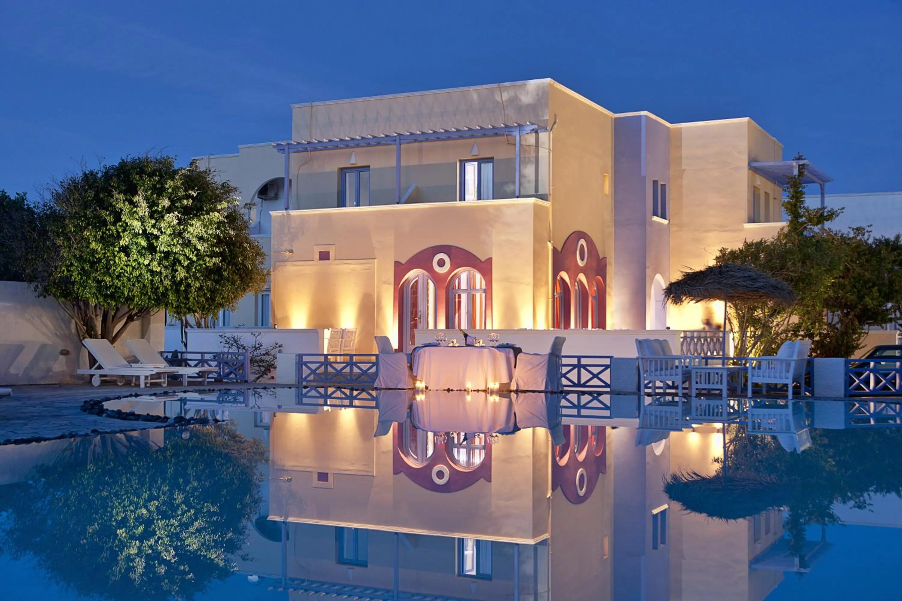 Property building in Acqua Vatos Santorini Hotel