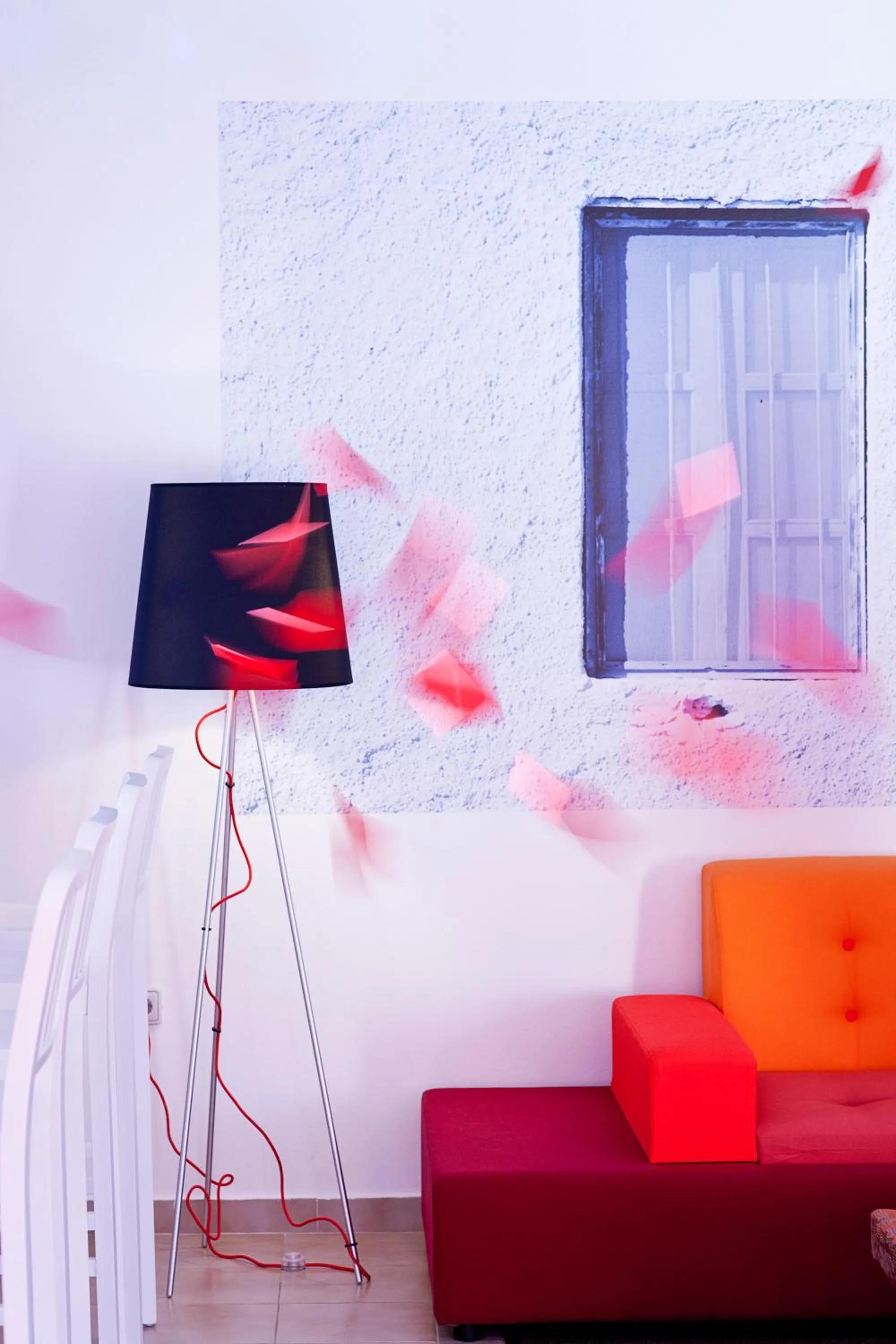 Seating area in Acqua Vatos Santorini Hotel