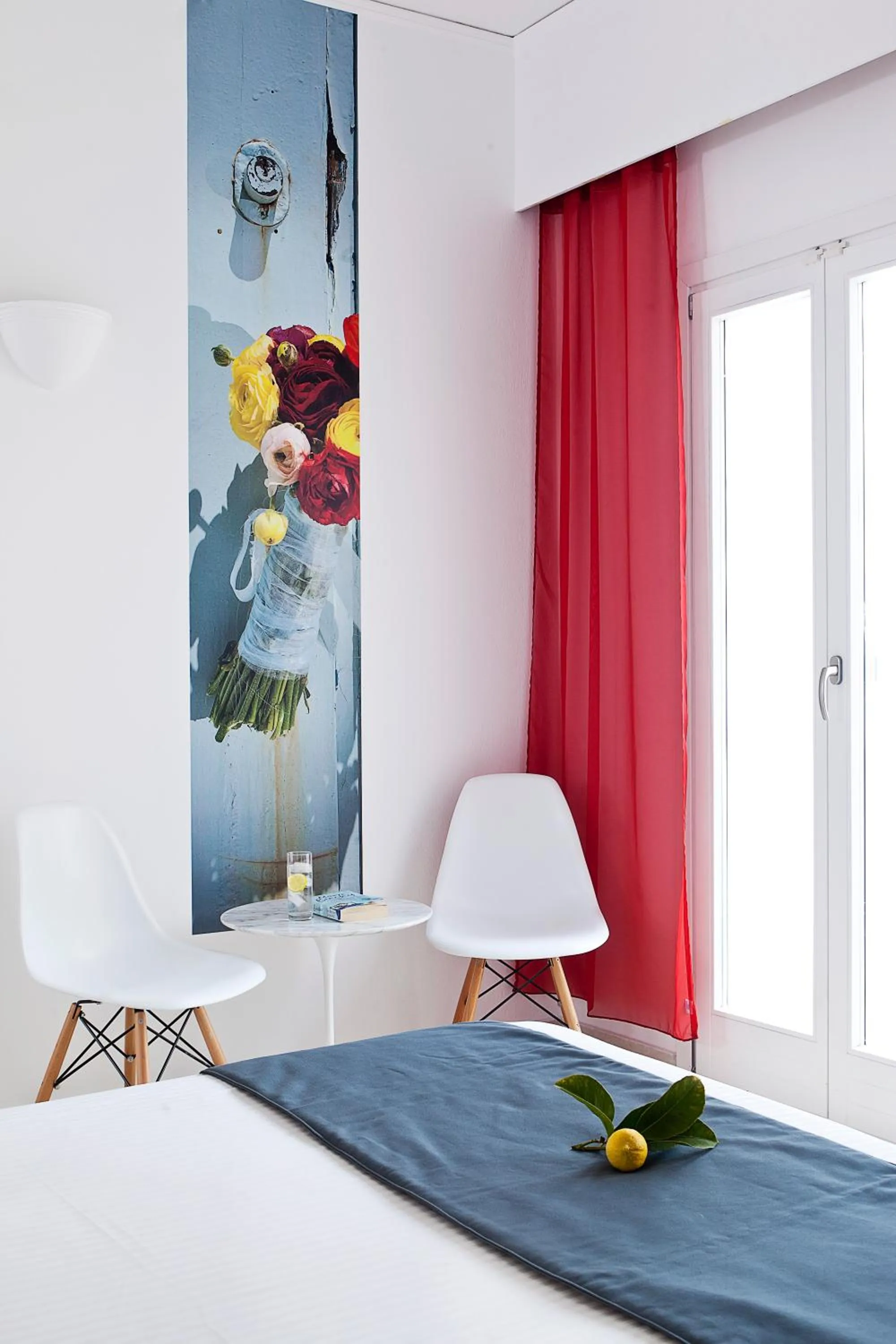 Bedroom, Bed in Acqua Vatos Santorini Hotel