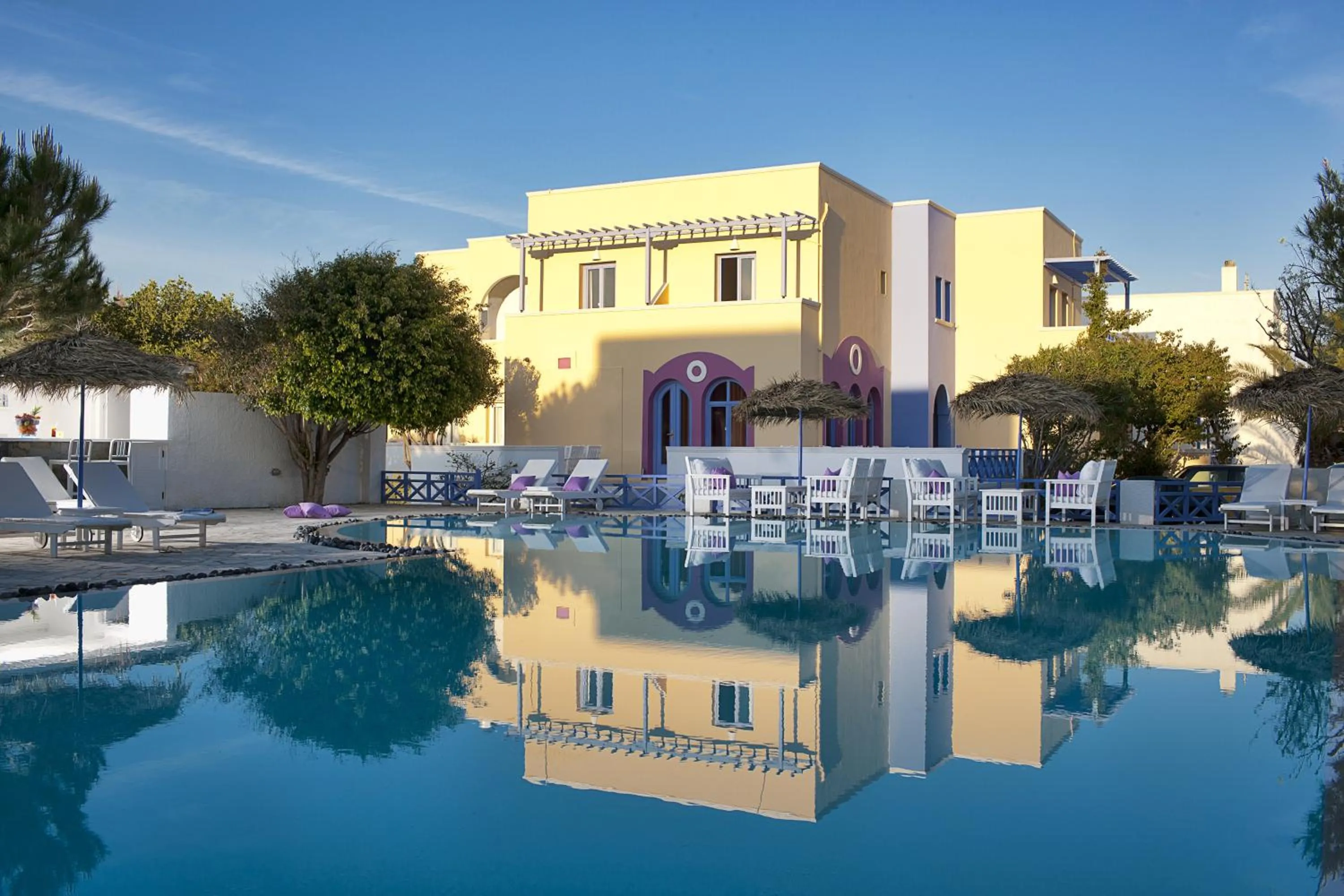 Property building in Acqua Vatos Santorini Hotel
