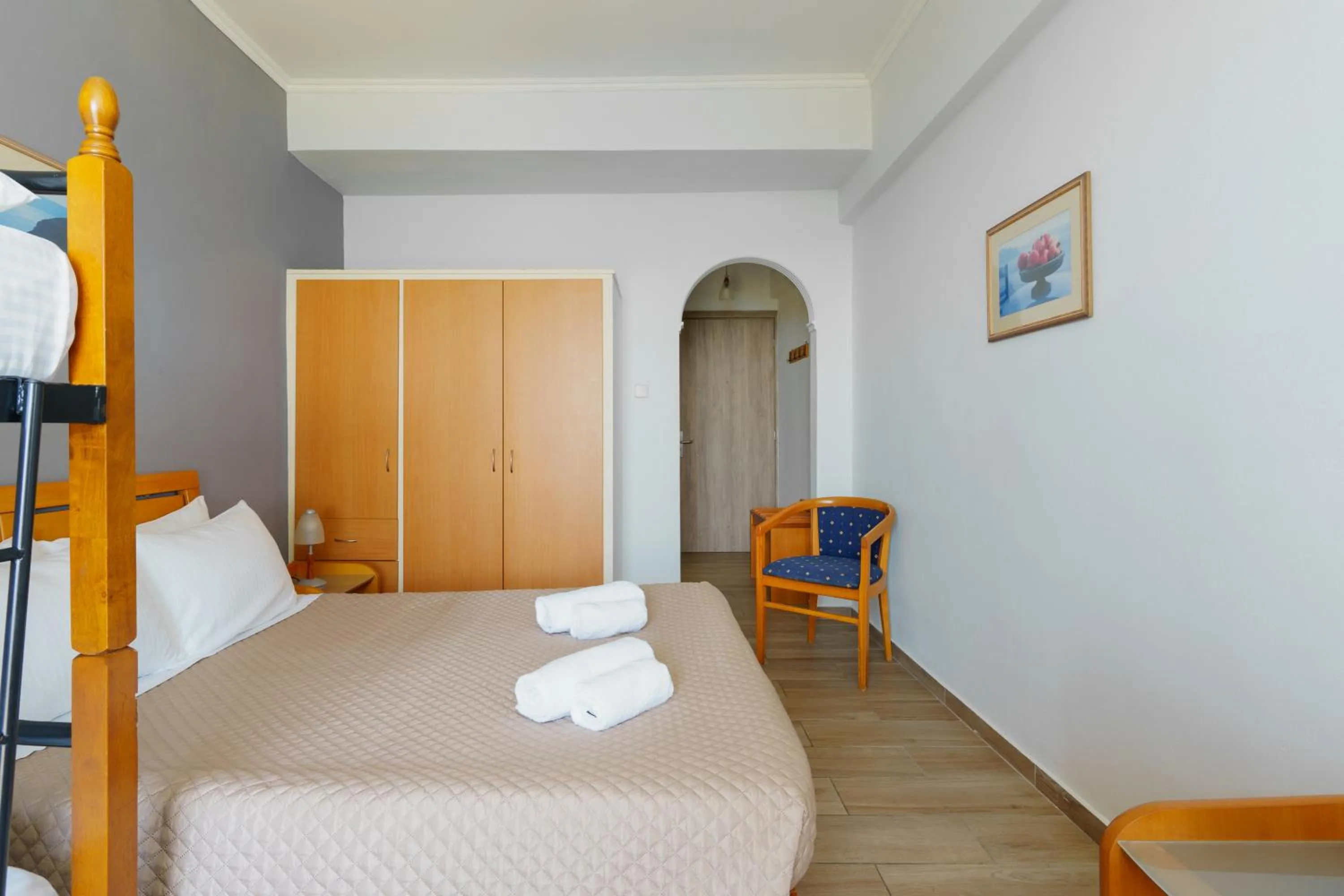 Bed in Stefania Hotel