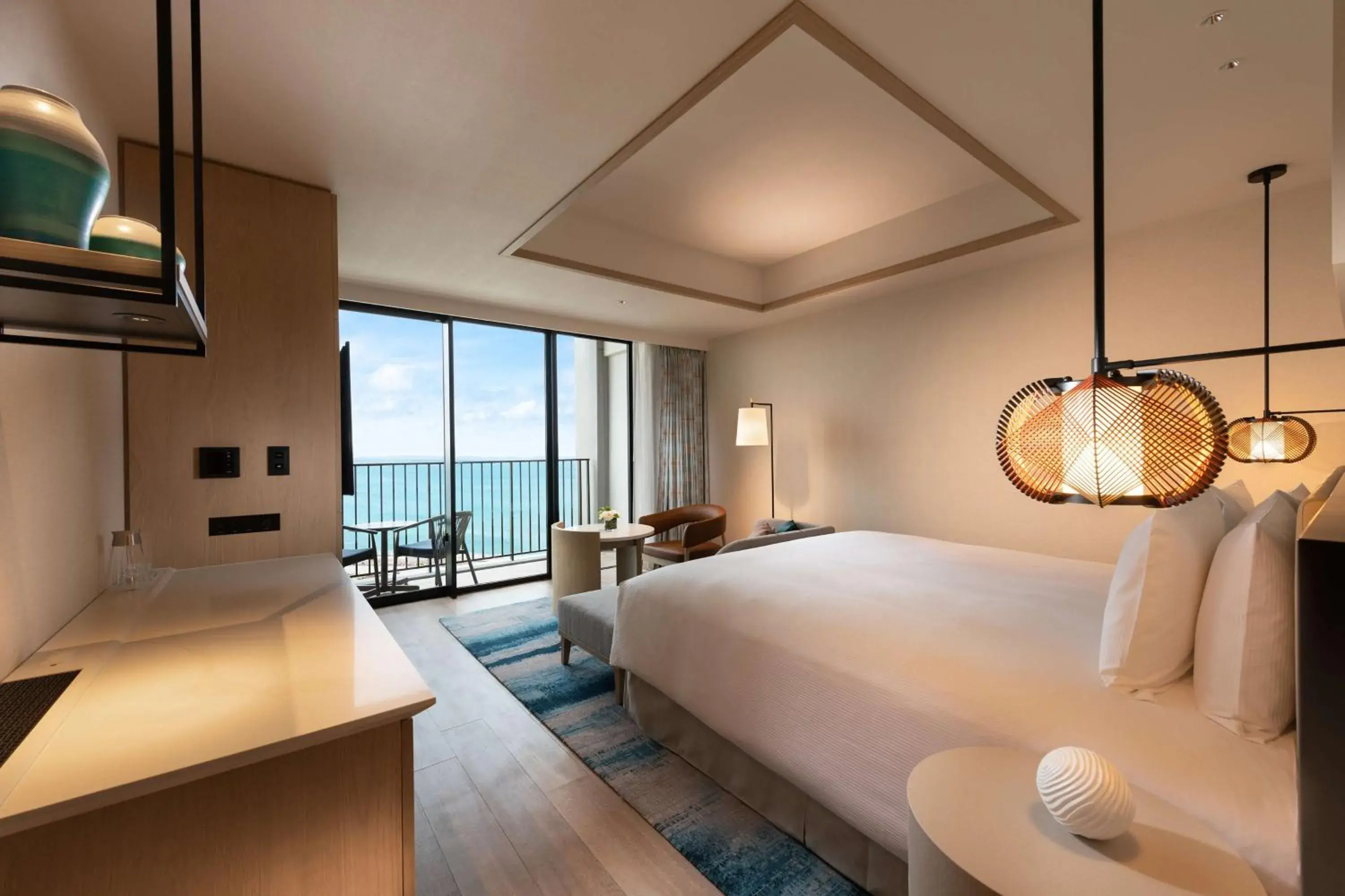 Deluxe King Room with Port View in Hilton Okinawa Miyako Island Resort Deluxe King Room with Port View in Hilton Okinawa Miyako Island Resort