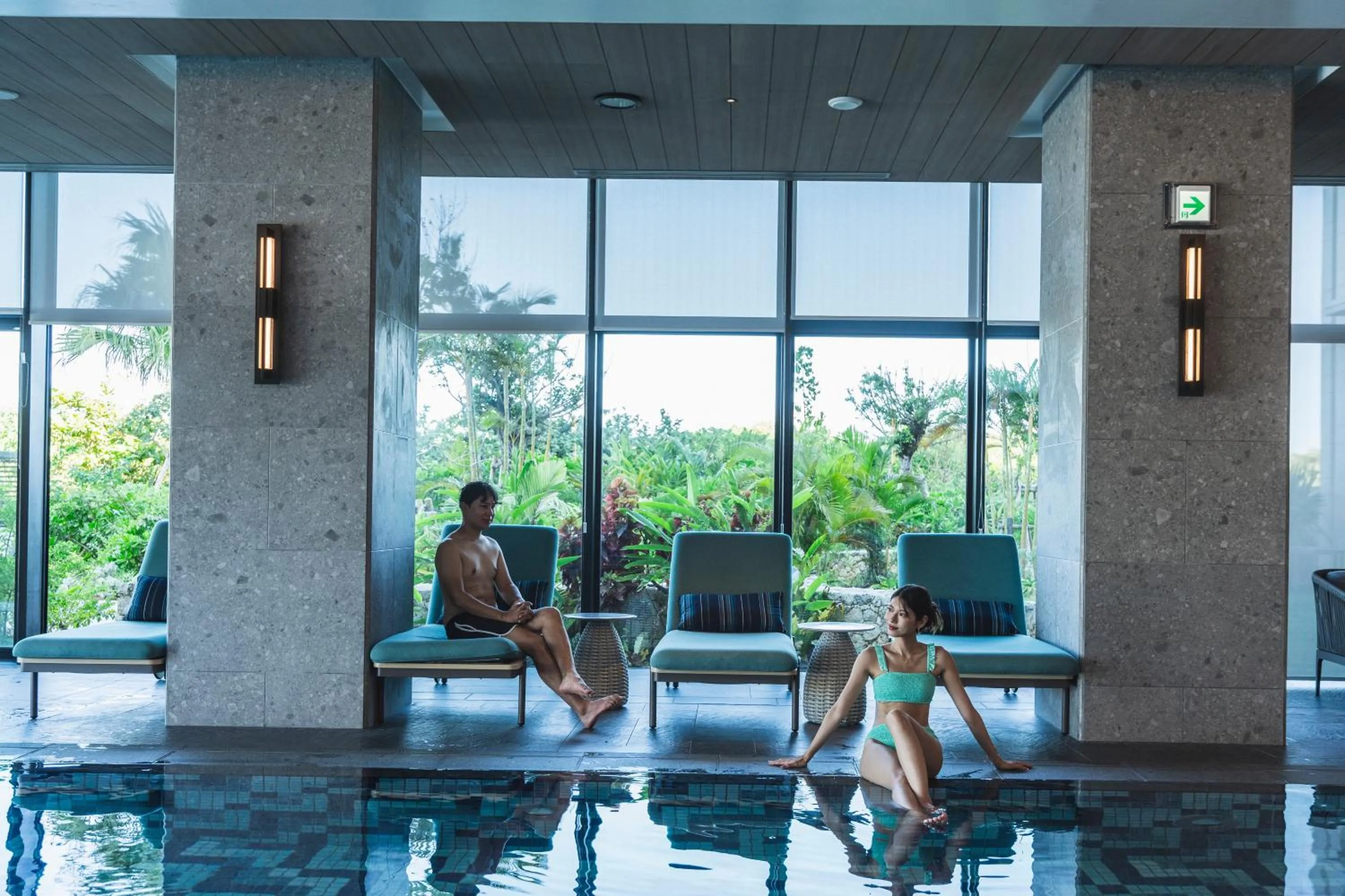 Swimming pool in Hilton Okinawa Miyako Island Resort