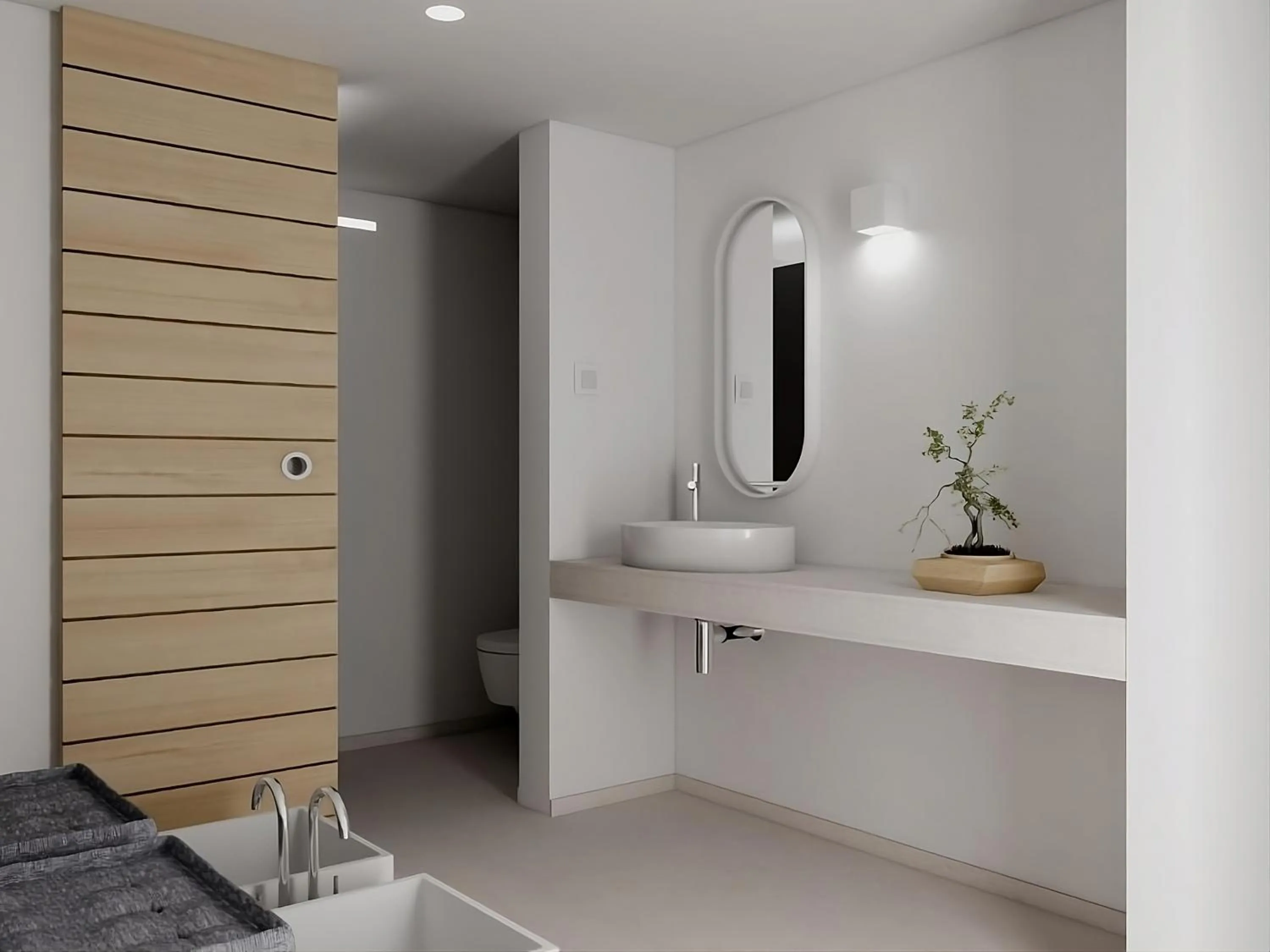 Bathroom in Muses Cycladic Suites