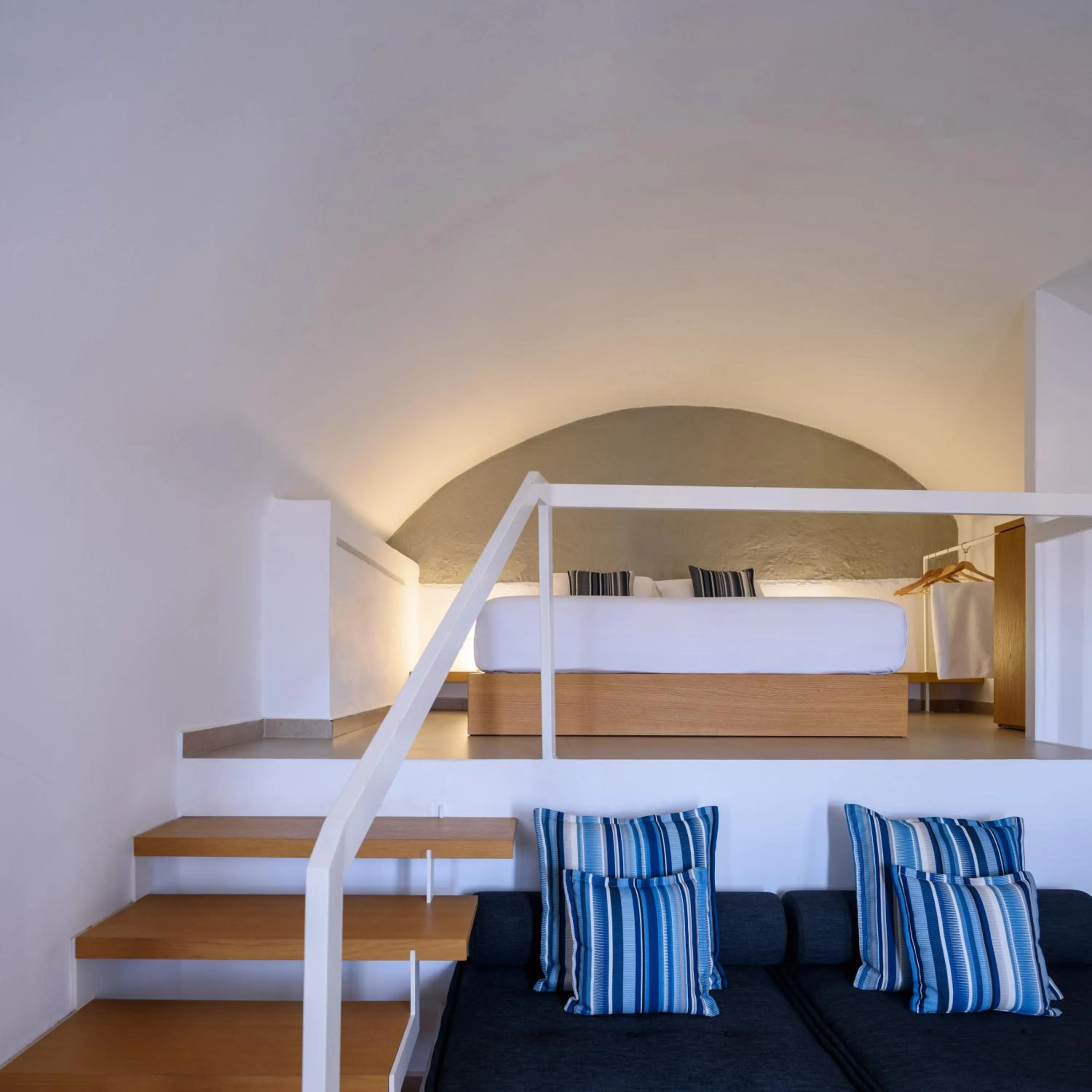 Bed in Muses Cycladic Suites