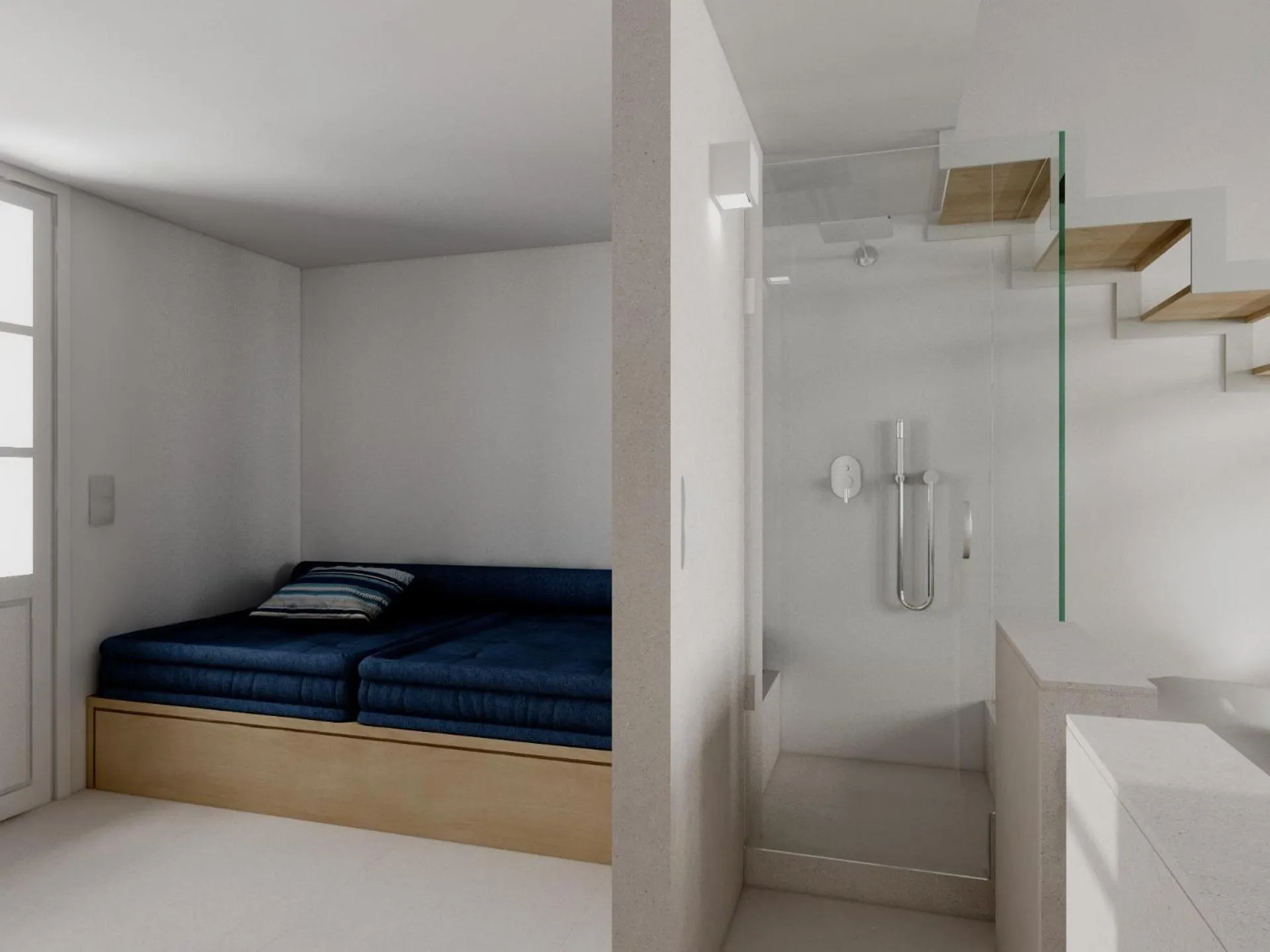 Bed in Muses Cycladic Suites