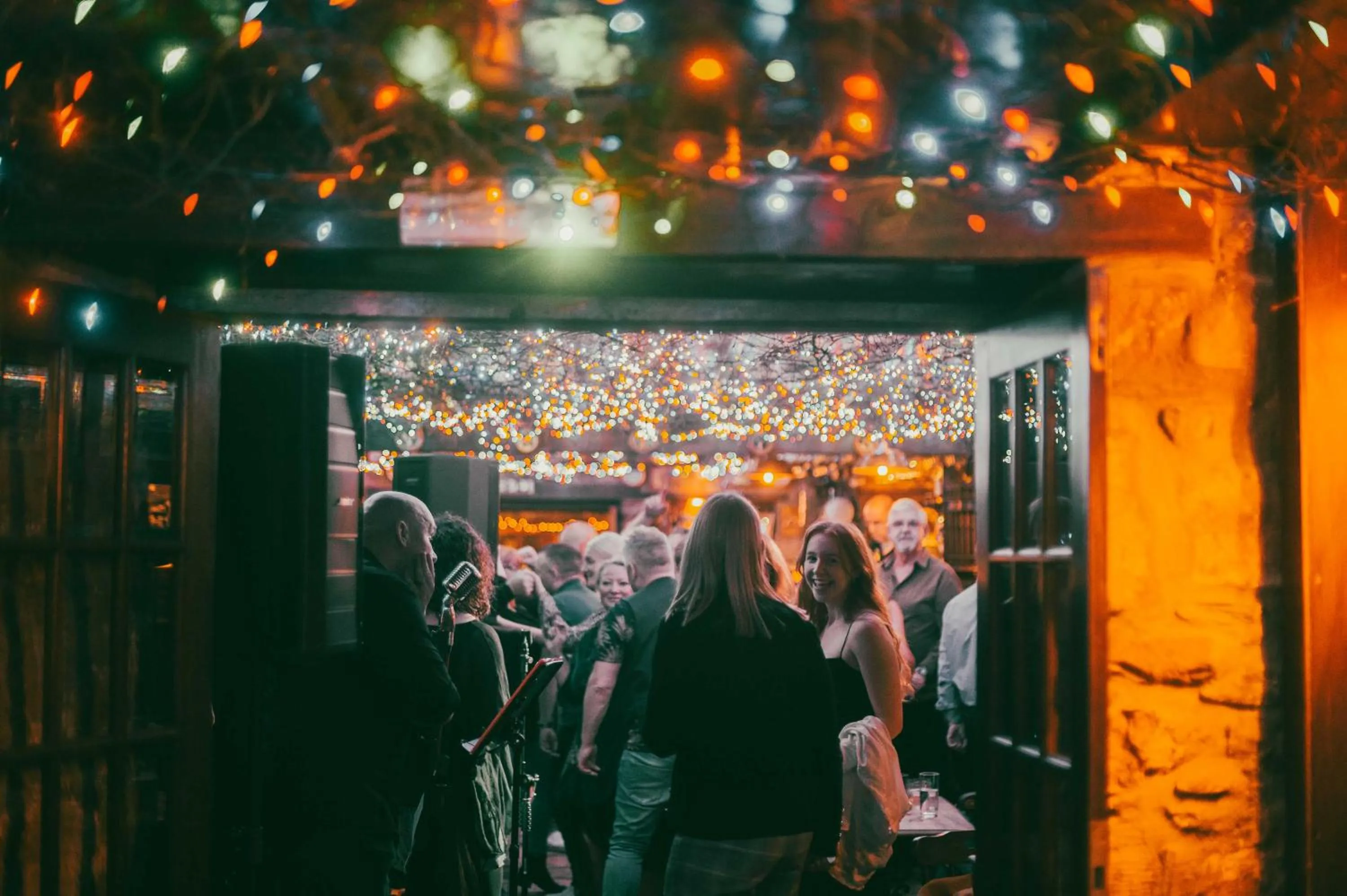 Evening entertainment in The George Hotel