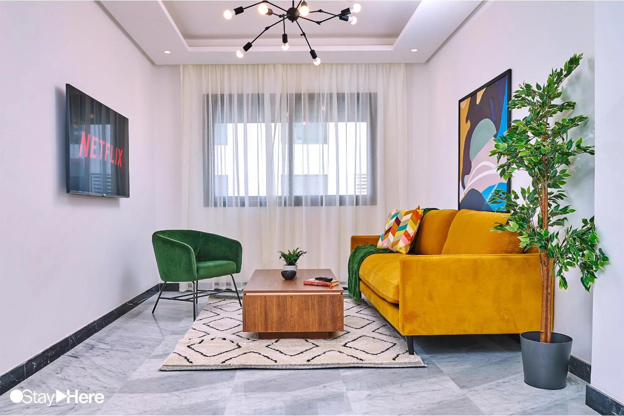 Living room in Stayhere Rabat - Hay Riad - Sophisticated Residence