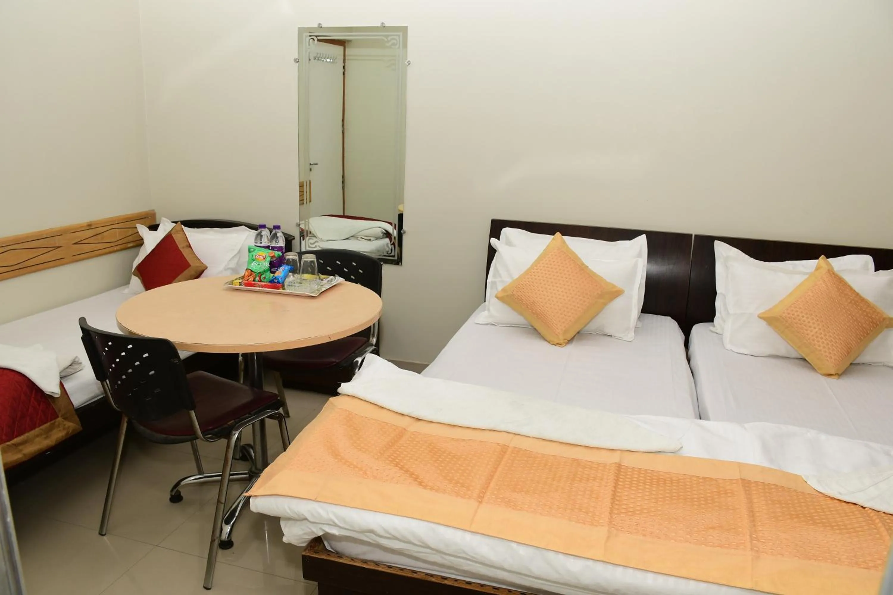 Bed in Hotel Buddha International