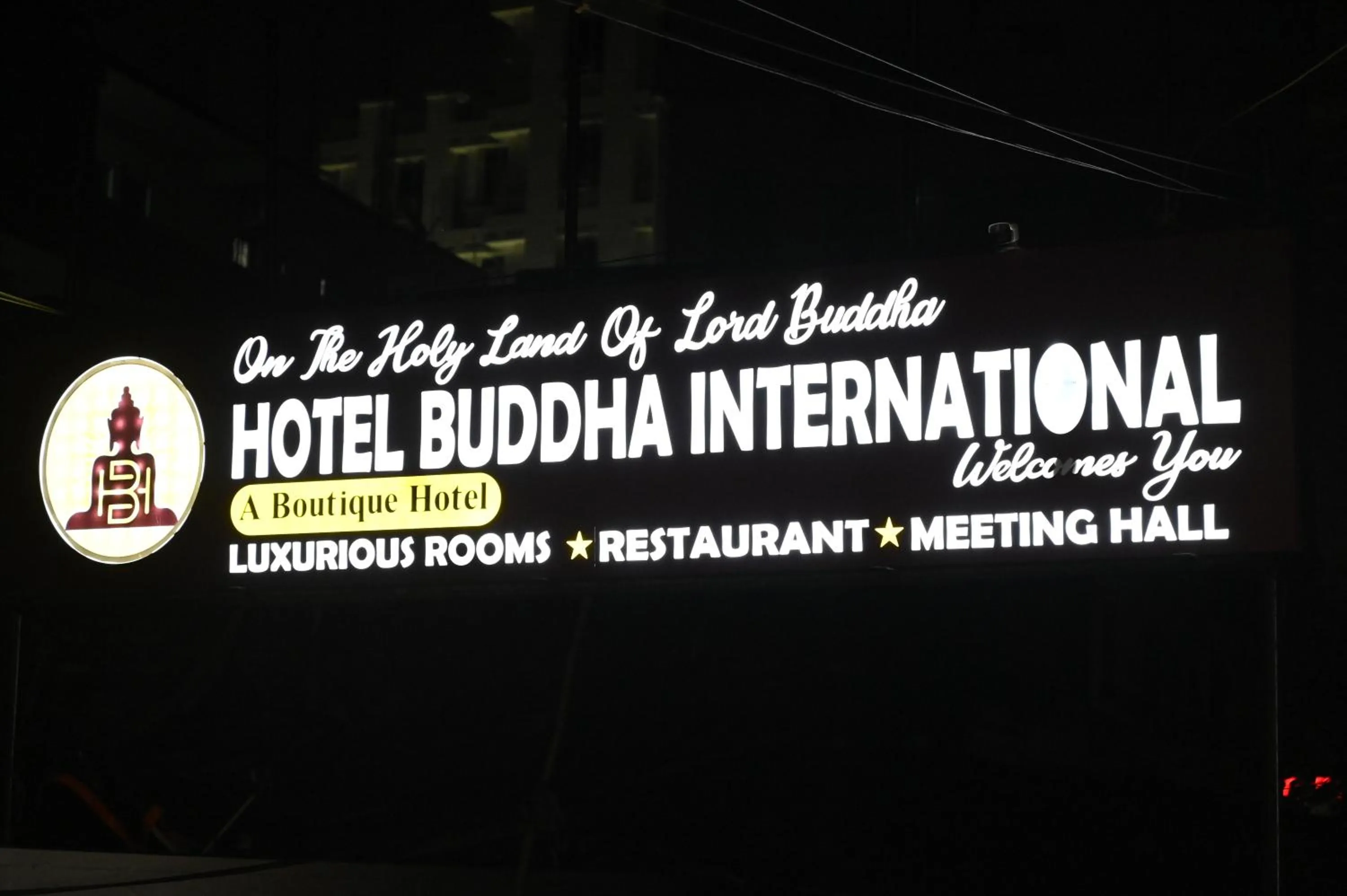 Property logo or sign in Hotel Buddha International