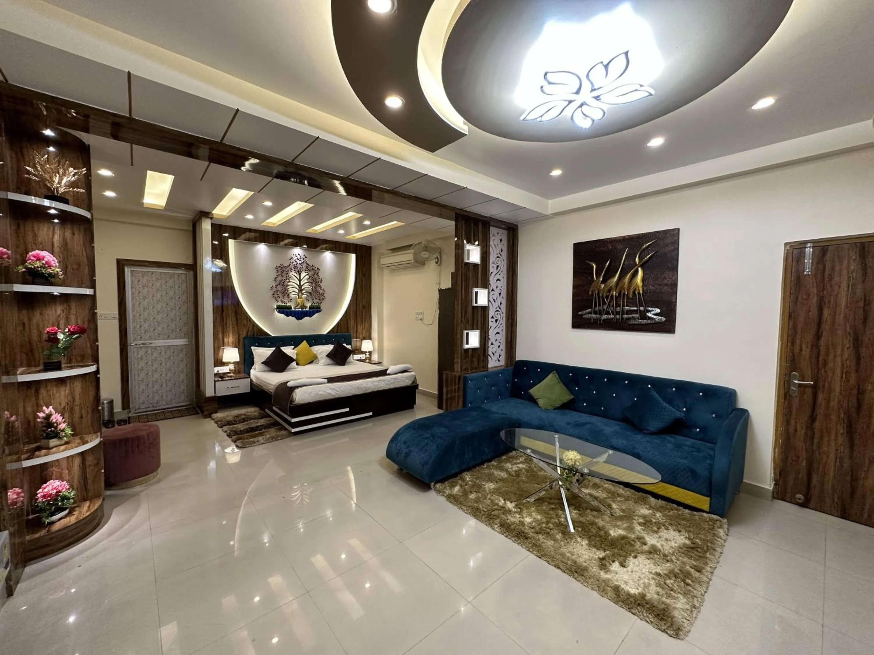 Seating area in Hotel Buddha International