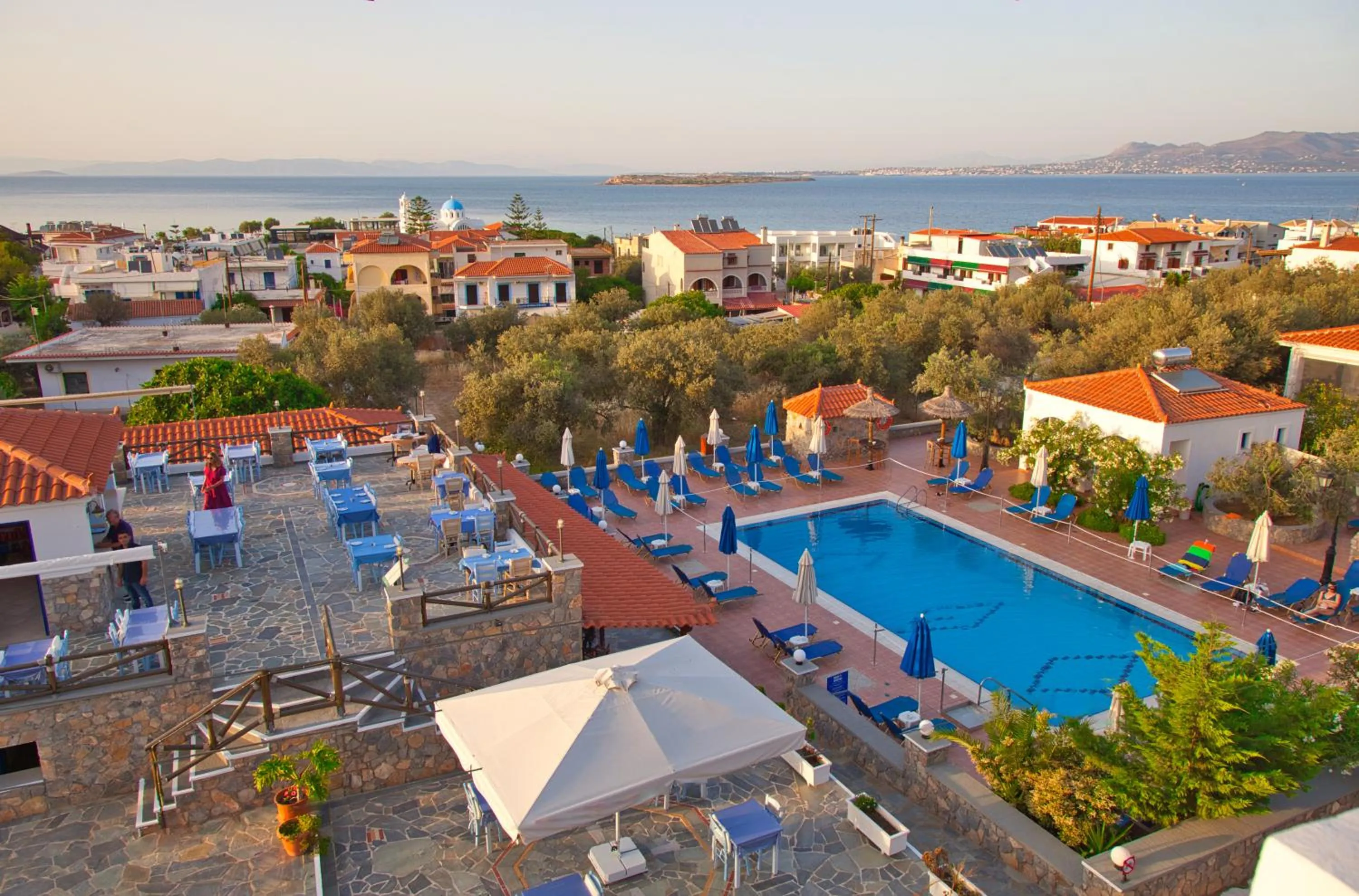 Bird's eye view in Hotel Andreas - Agistri (Skala)