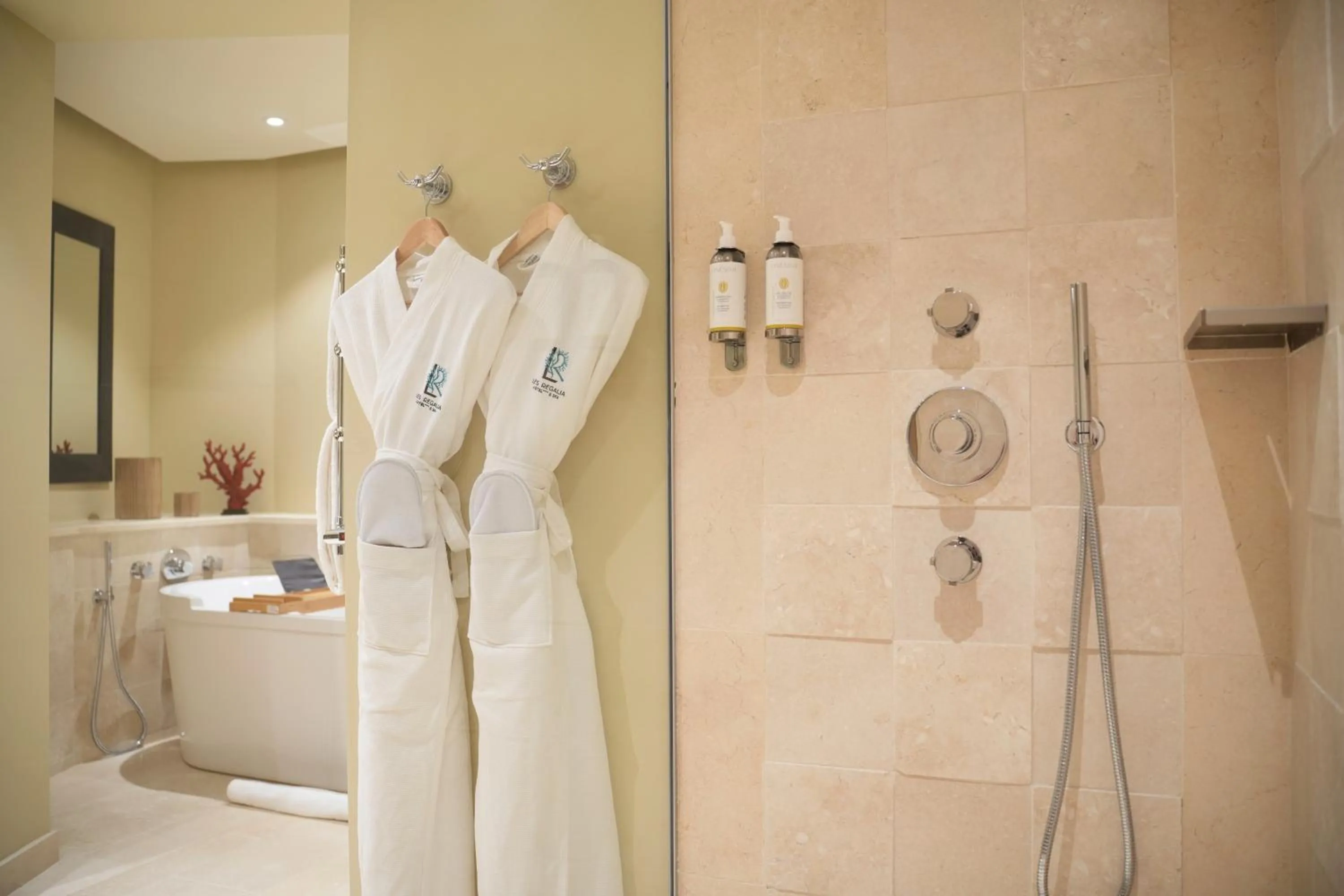 Shower in Les Regalia Hôtel & Spa