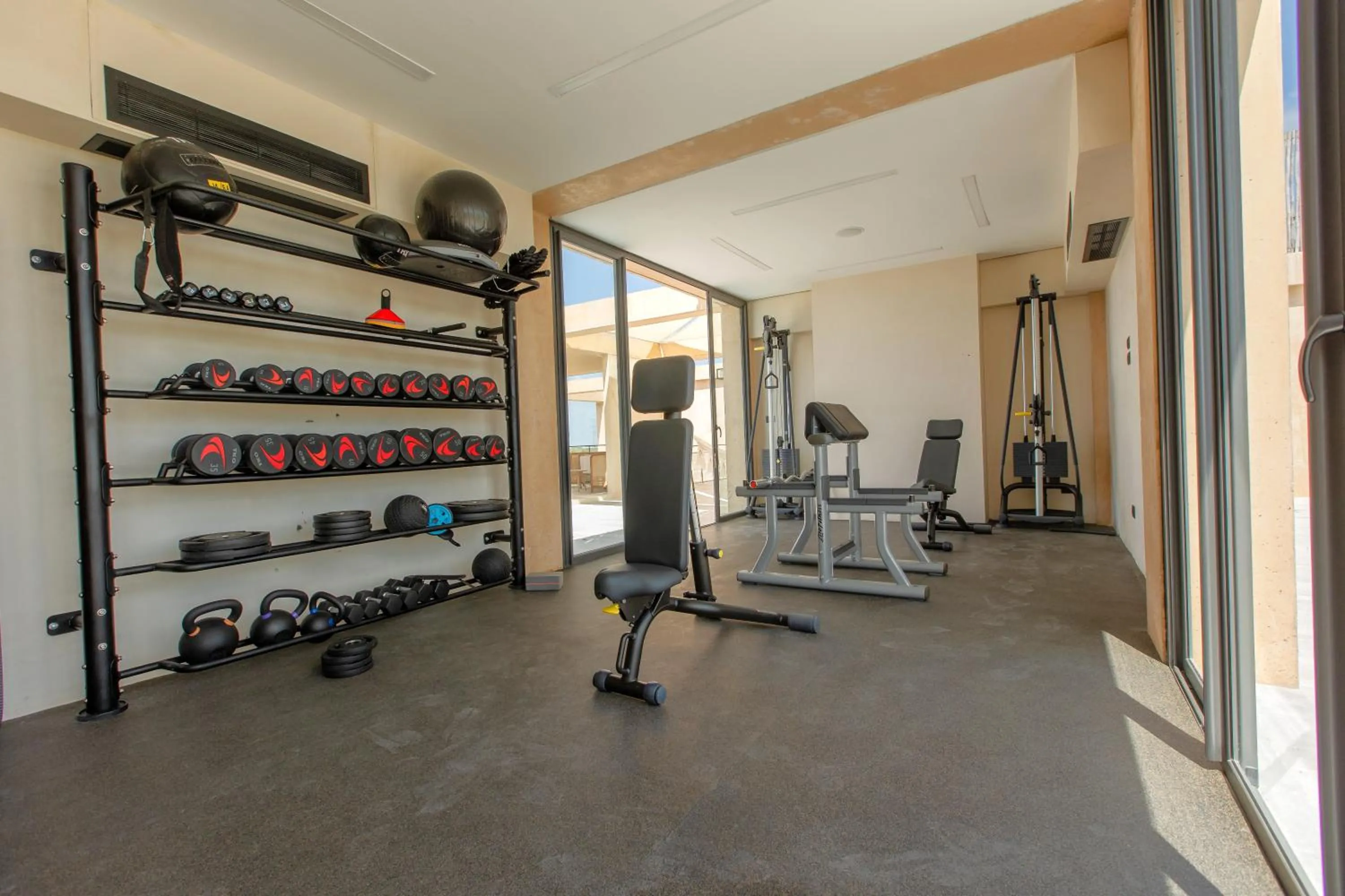 Fitness centre/facilities in Lumina at The Village Luxury Residences in Corasol