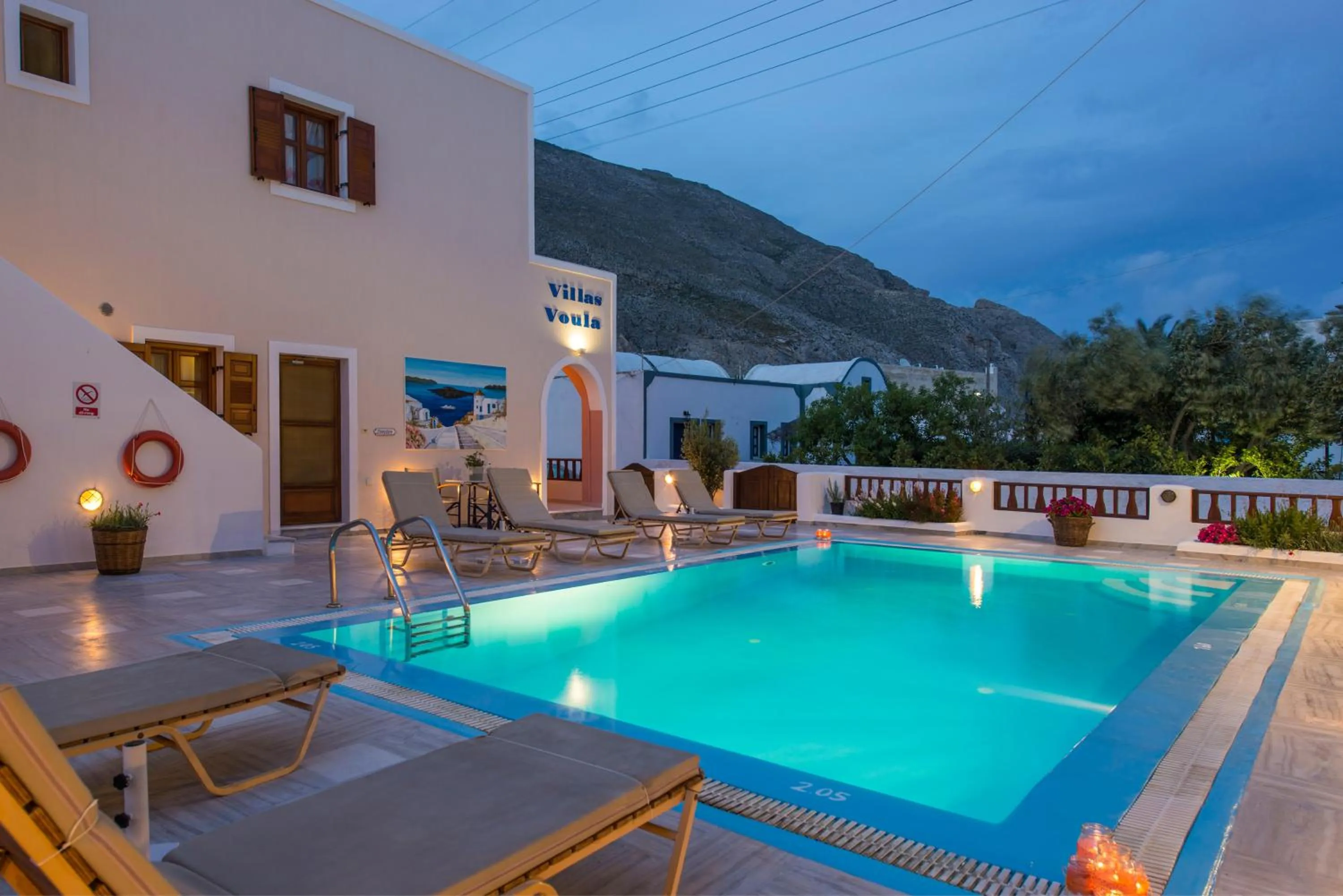 Pool view in Villa Voula