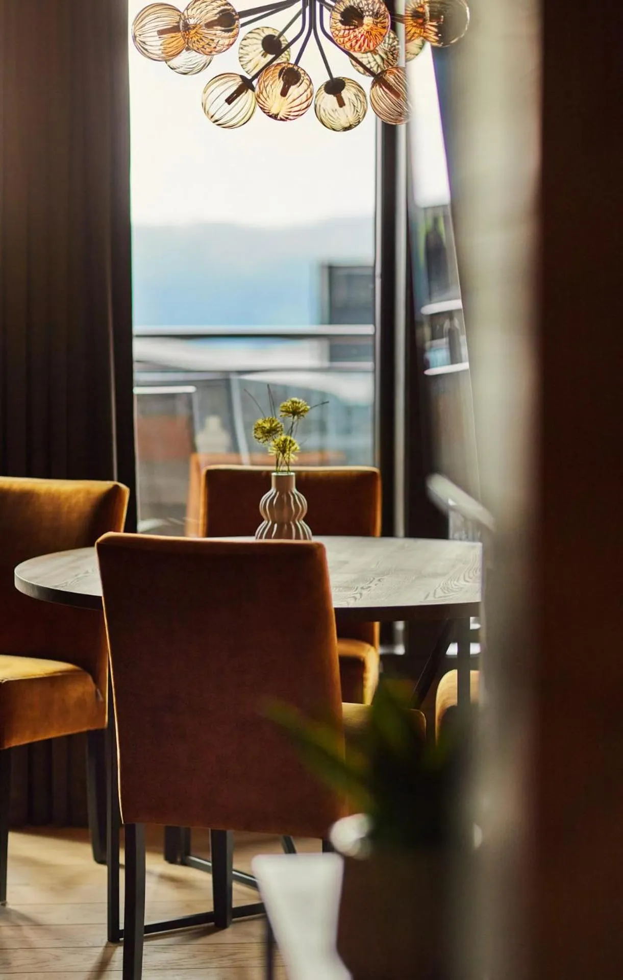 Living room in Riddergaarden Leiligheter