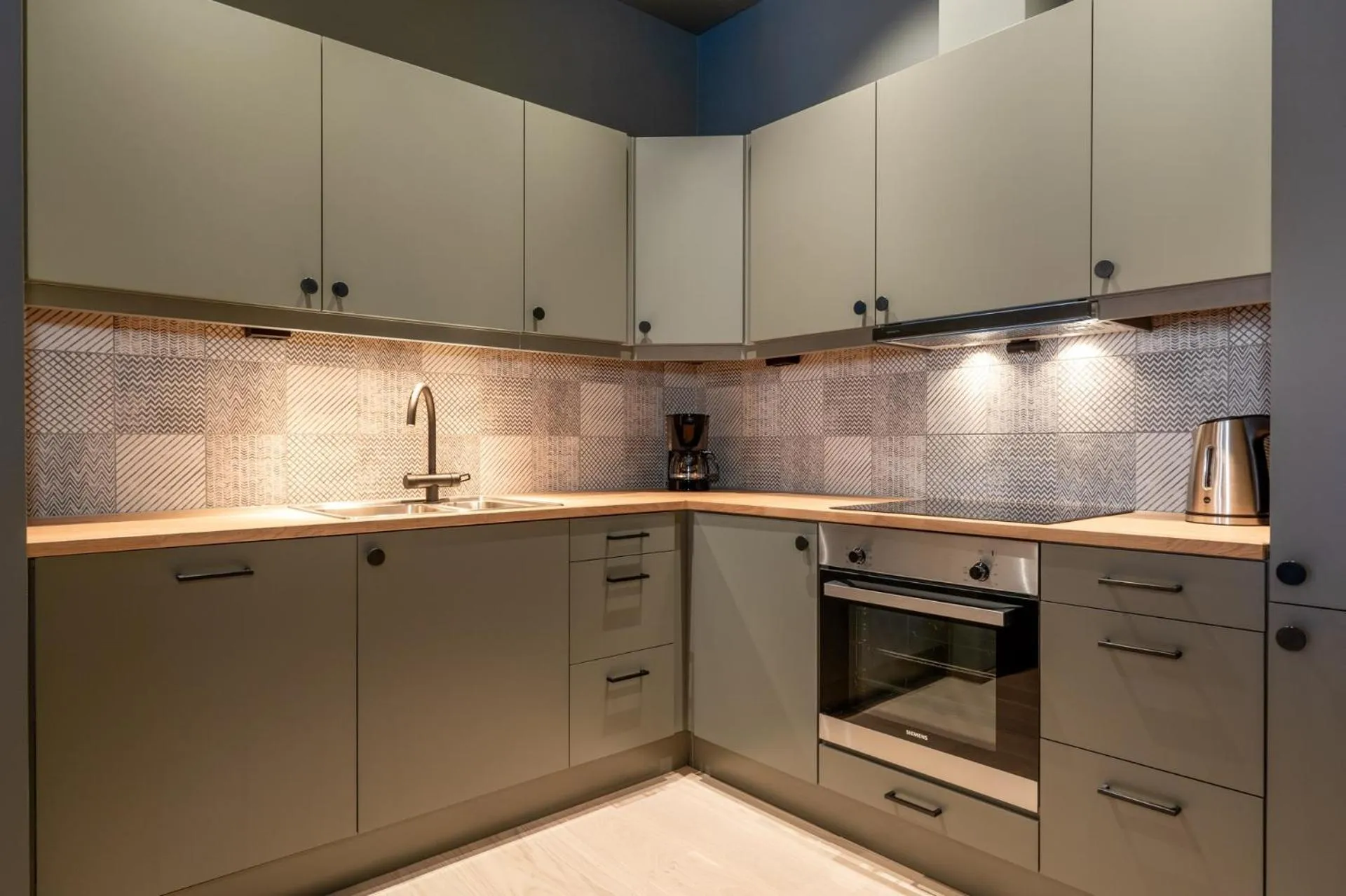 Kitchen or kitchenette in Riddergaarden Leiligheter