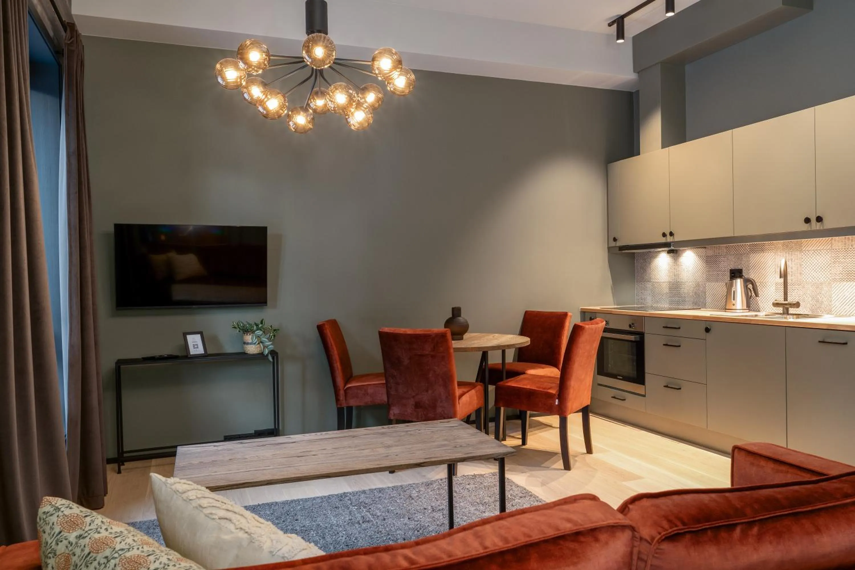 Kitchen or kitchenette in Riddergaarden Leiligheter