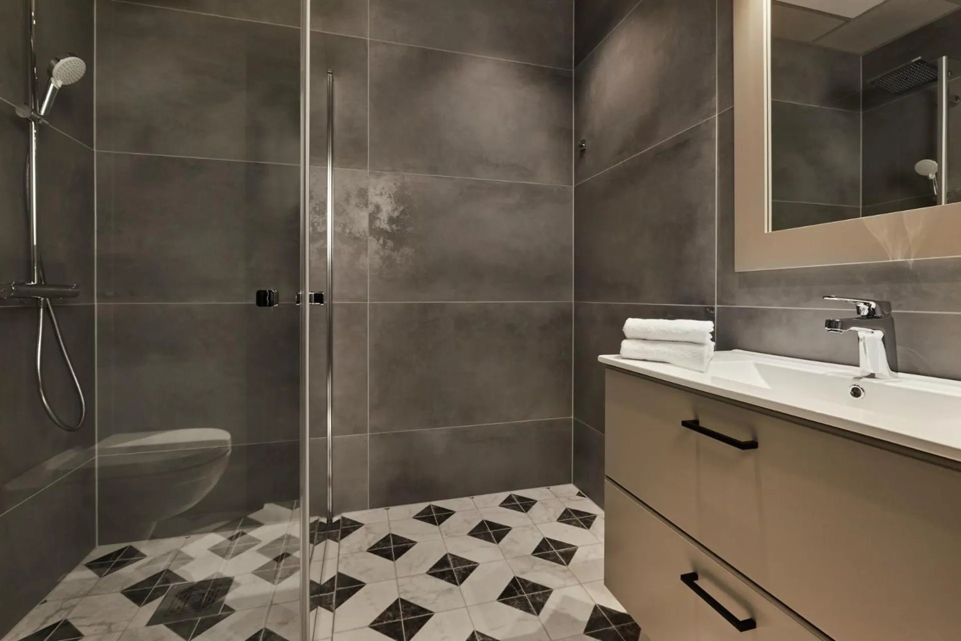 Shower in Riddergaarden Leiligheter