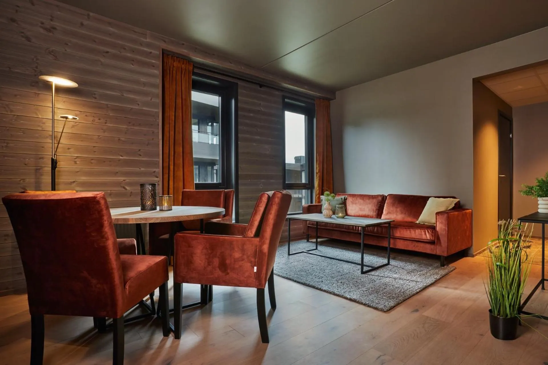 Living room in Riddergaarden Leiligheter