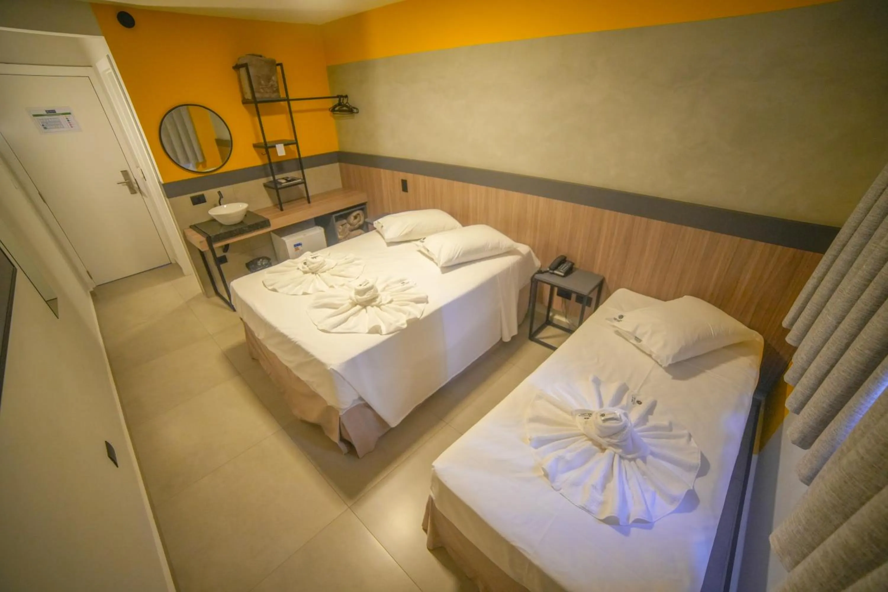 Bed in Hotel Coroados Foz Express