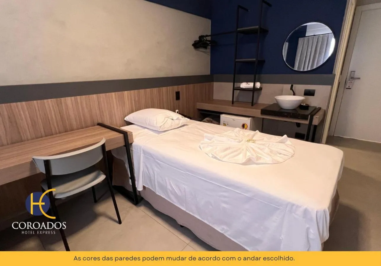 Bed in Hotel Coroados Foz Express