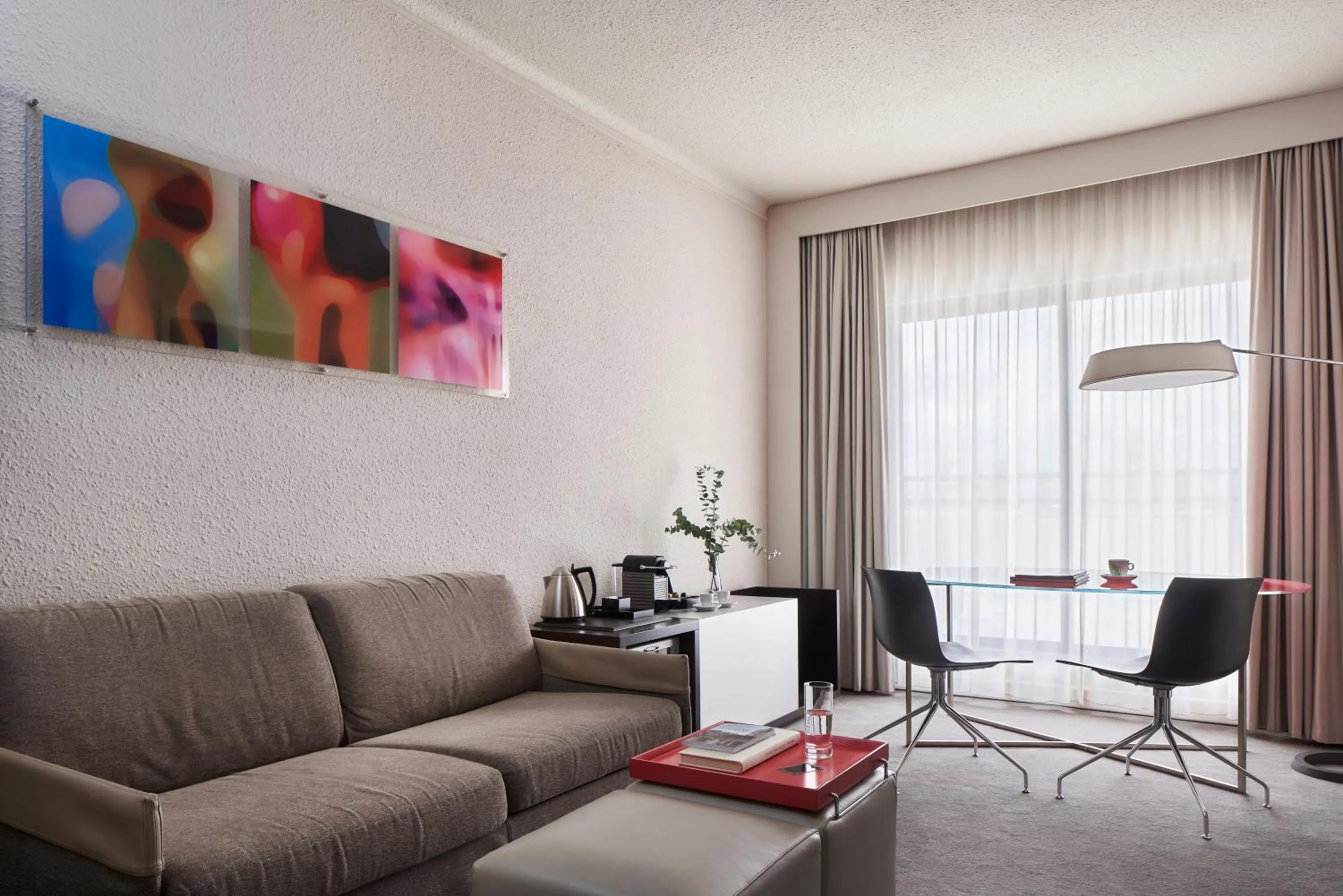 Seating area in Novotel Athens