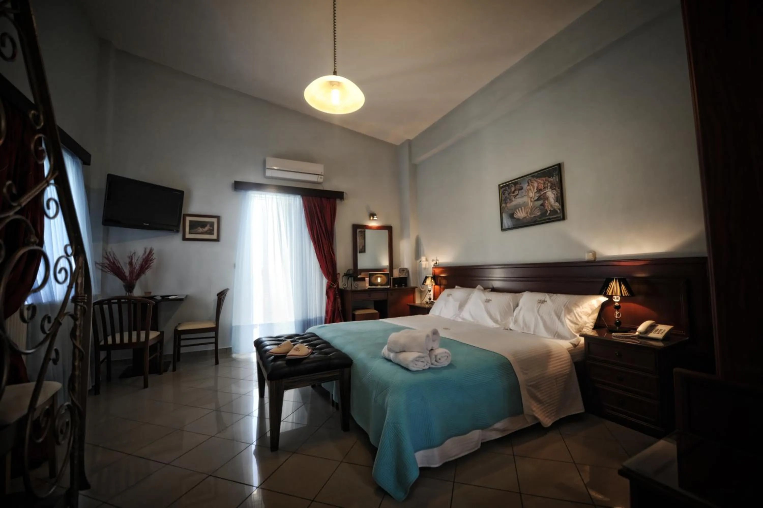 Balcony/Terrace, Bed in Irida Beach Resort Suites